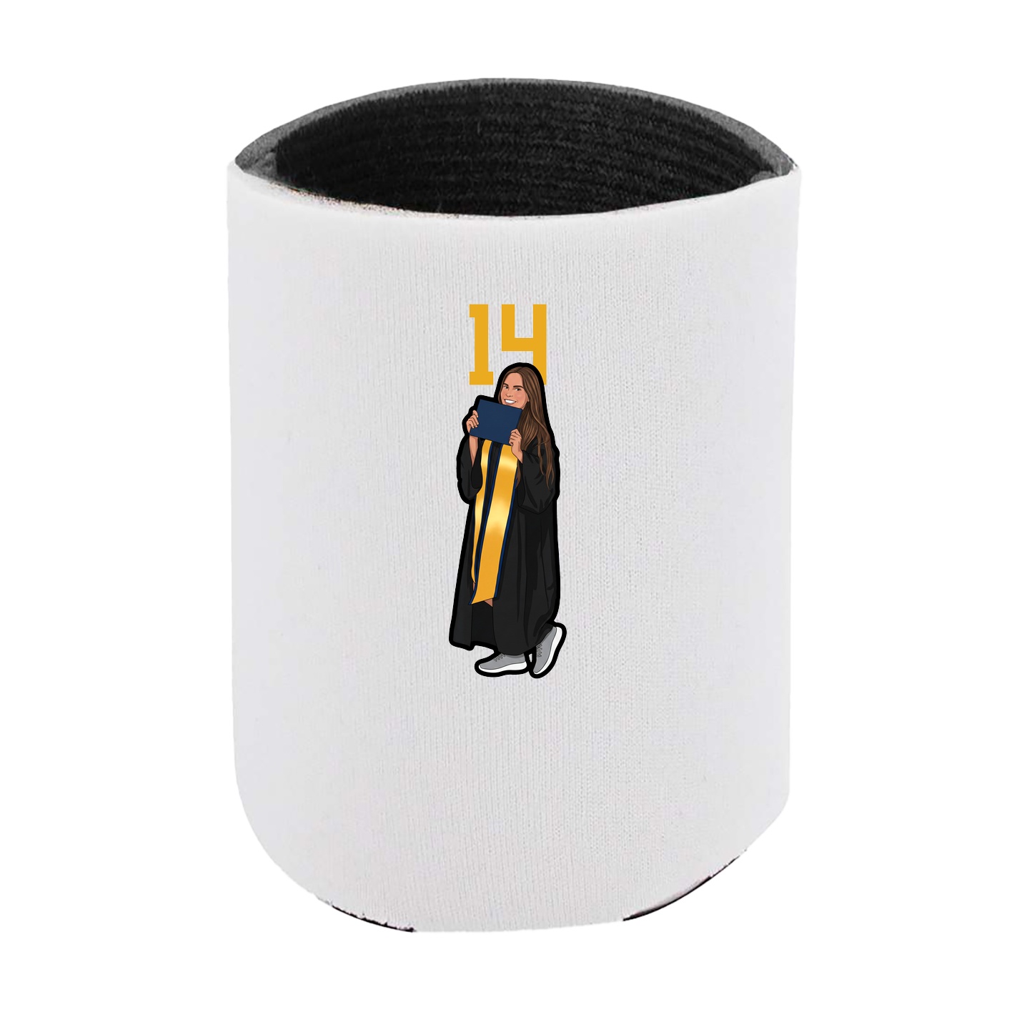 Can Holder — Number Top in White
