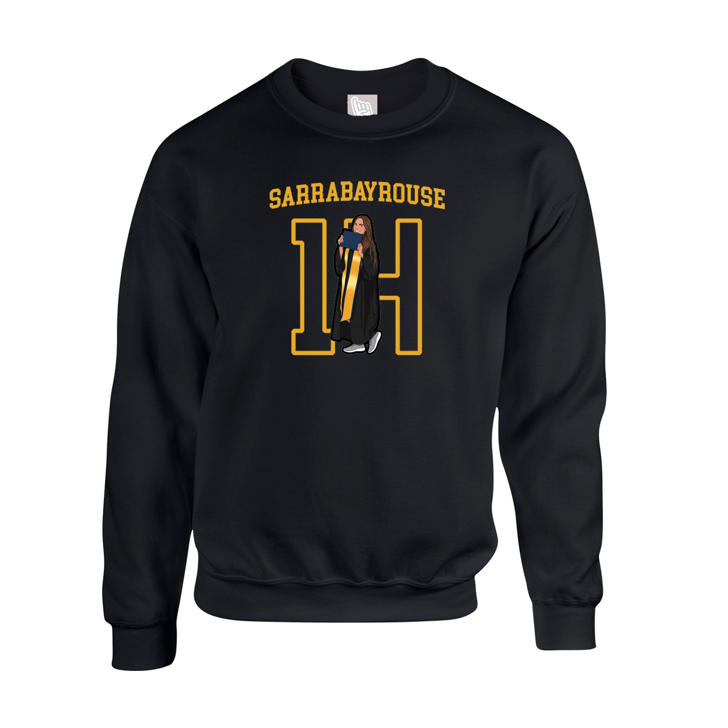 Fleece Crew — Shirsey in Black
