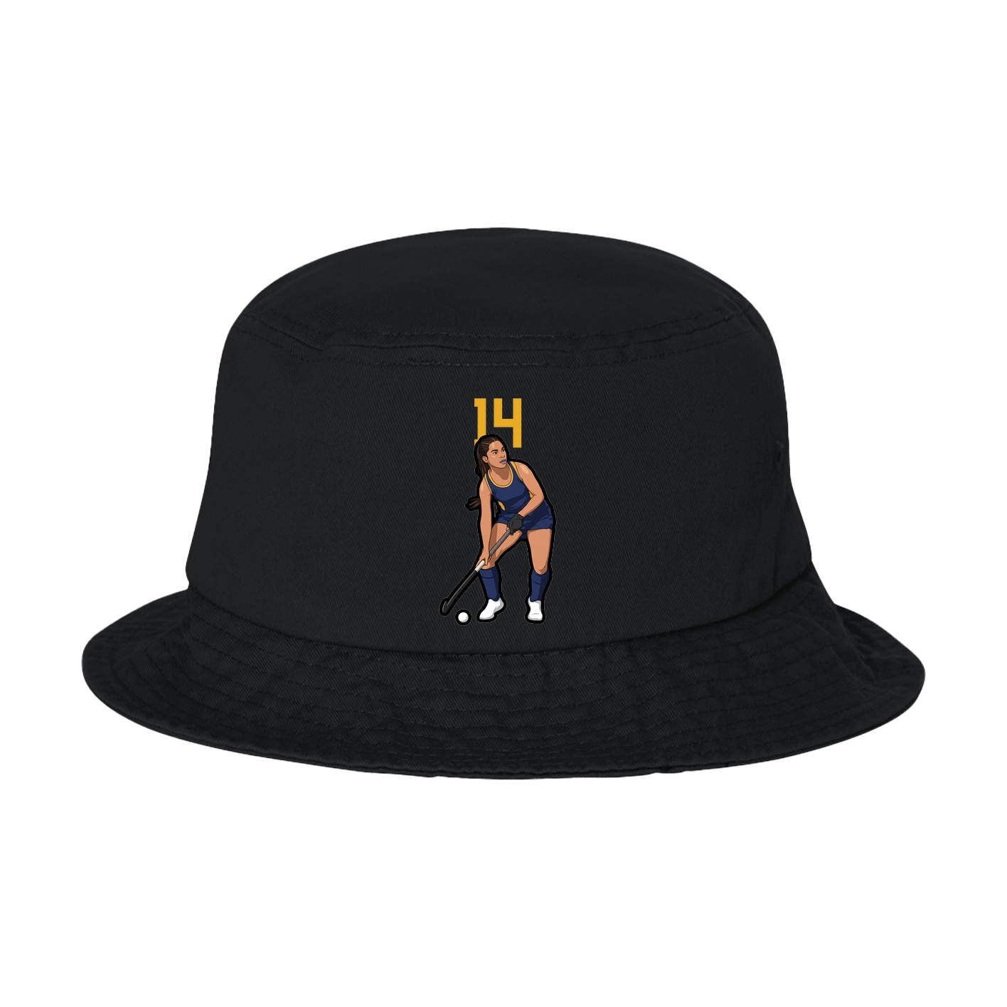 Bucket Cap — Number Top in Black