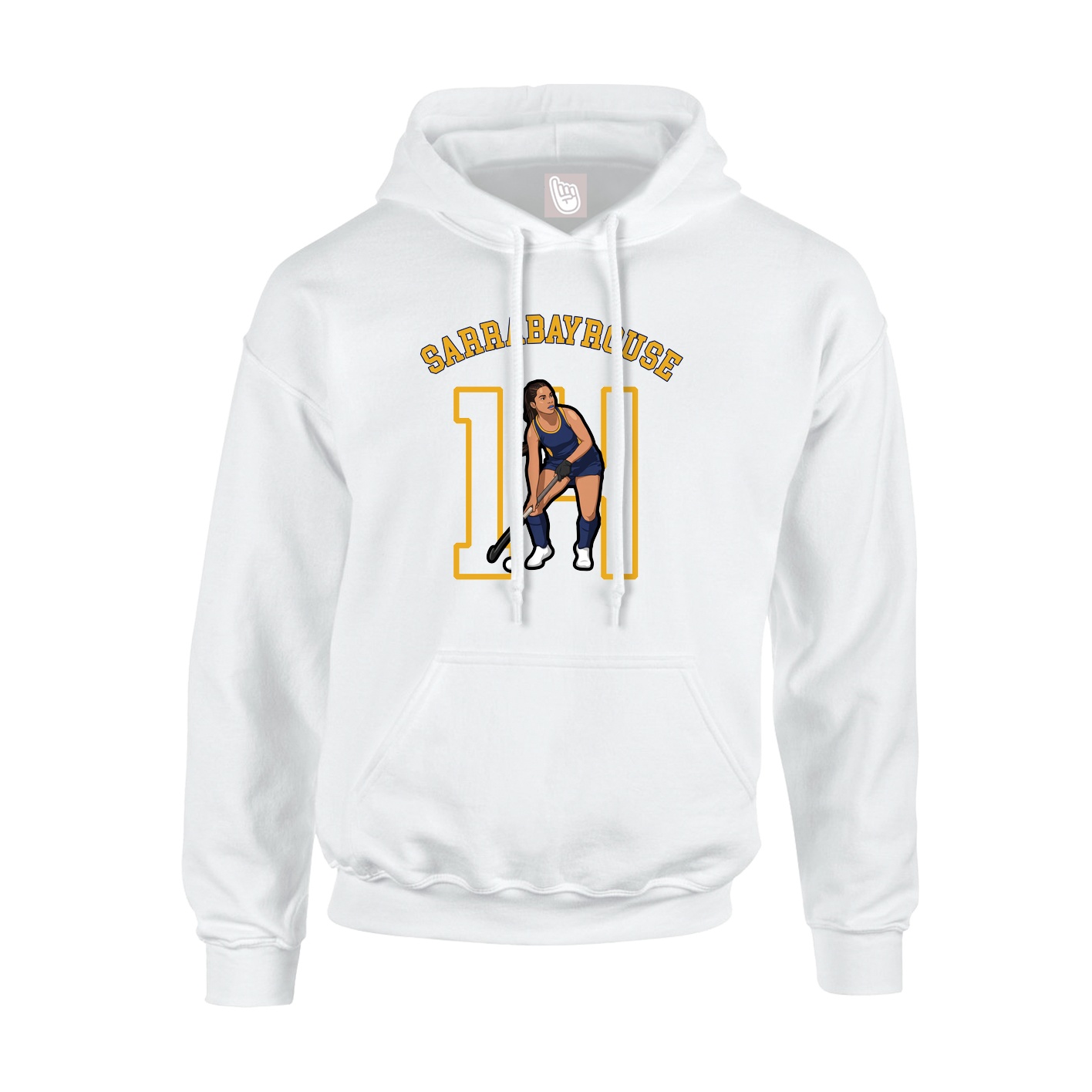 Hoodie — Shirsey Arch in White