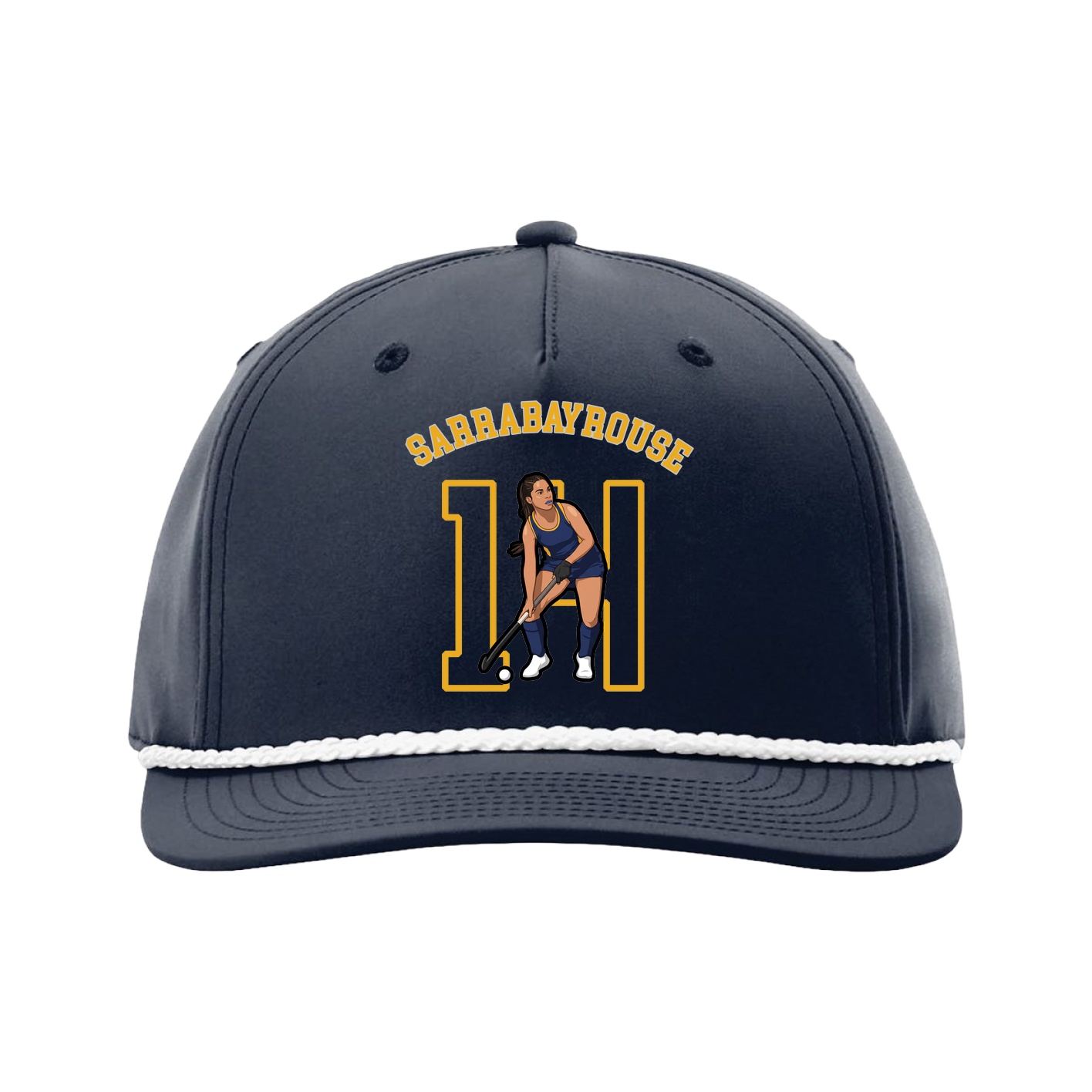 Five-Panel Classic Rope Cap — Shirsey Arch in Navy