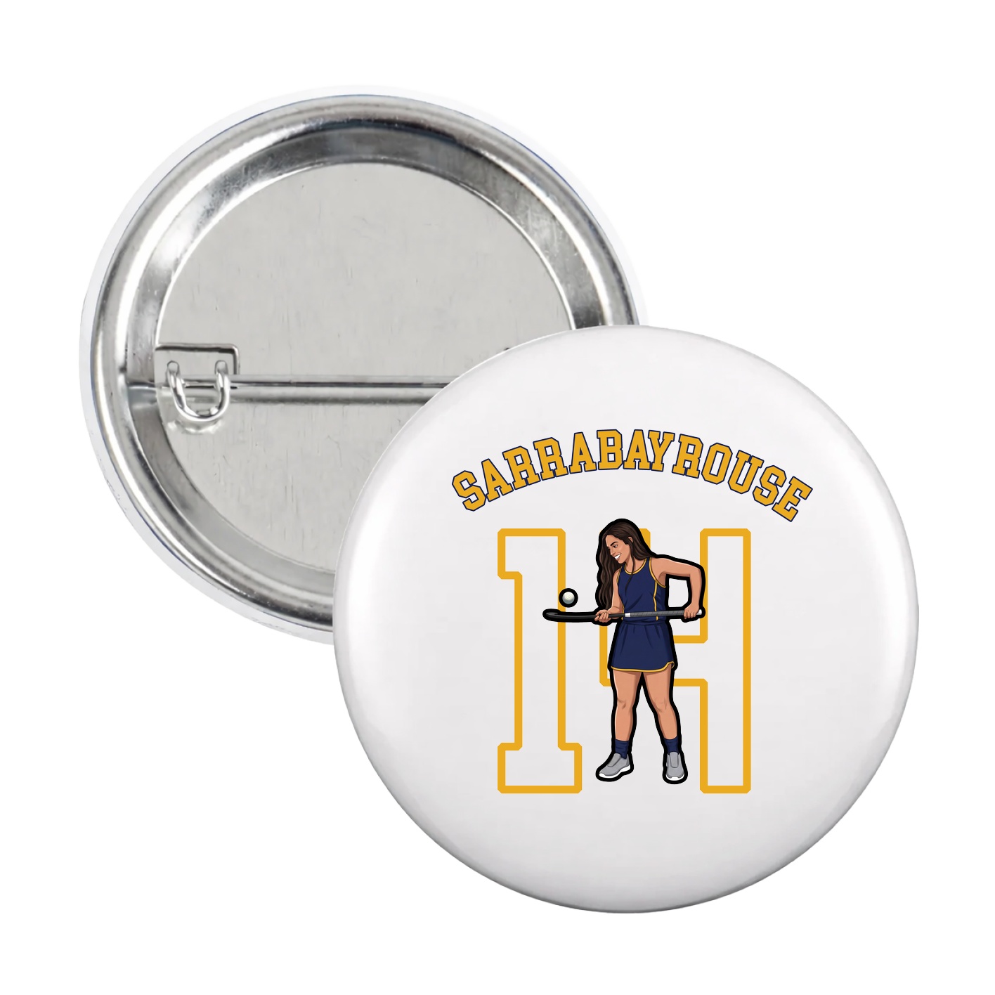 Game Day Button — Shirsey Arch in White