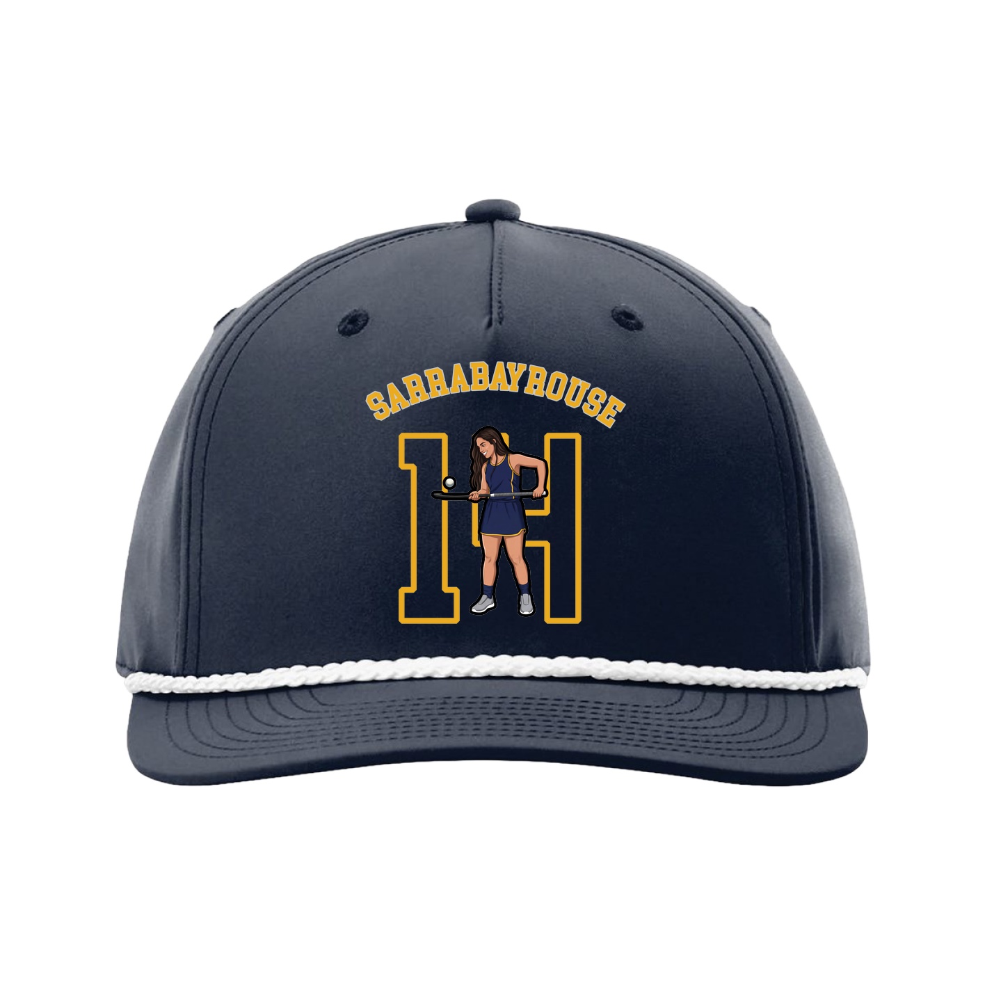 Five-Panel Classic Rope Cap — Shirsey Arch in Navy