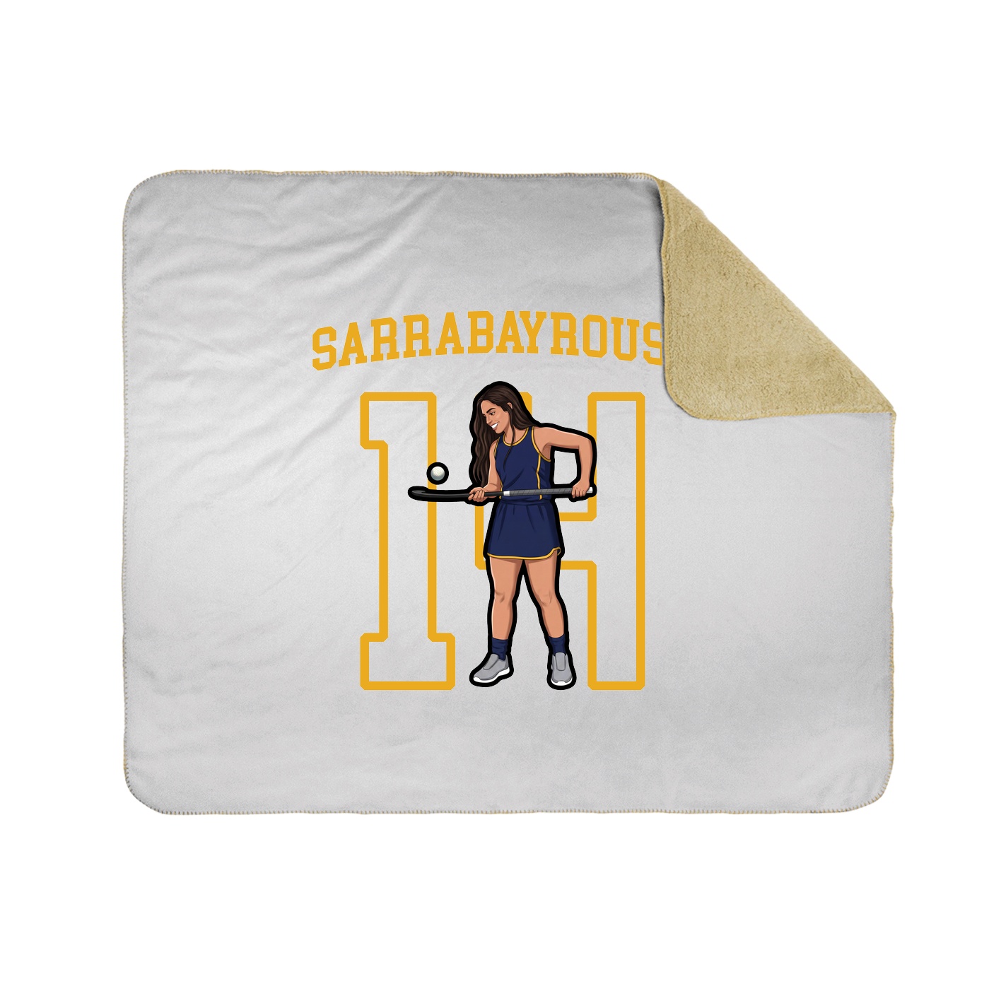 Throw Blanket — Shirsey in White