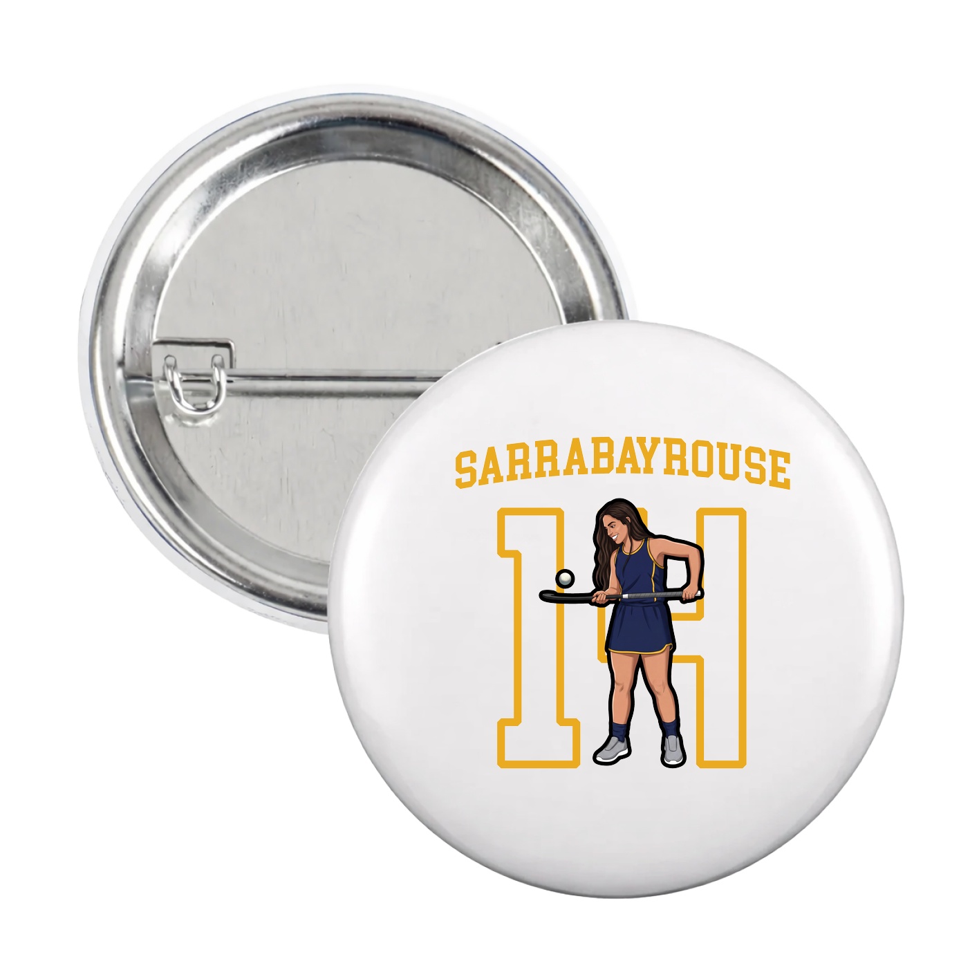 Game Day Button — Shirsey in White