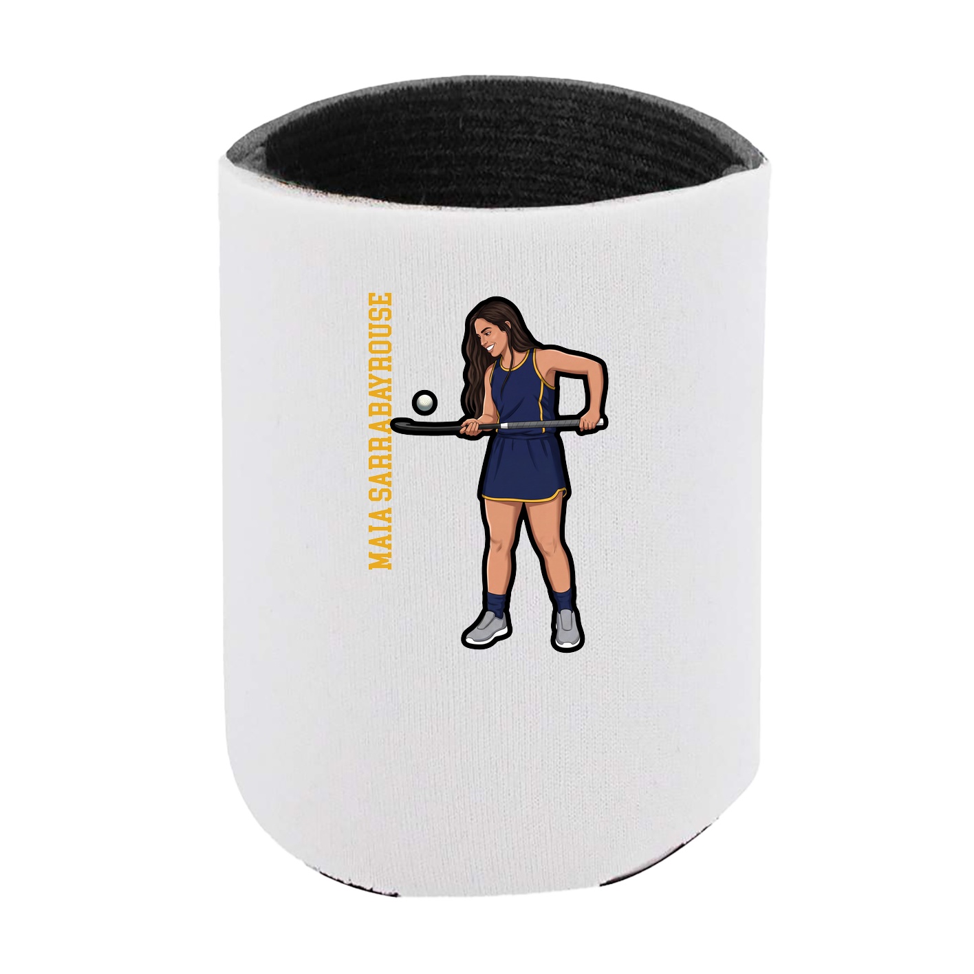 Can Holder — Name Vertical in White