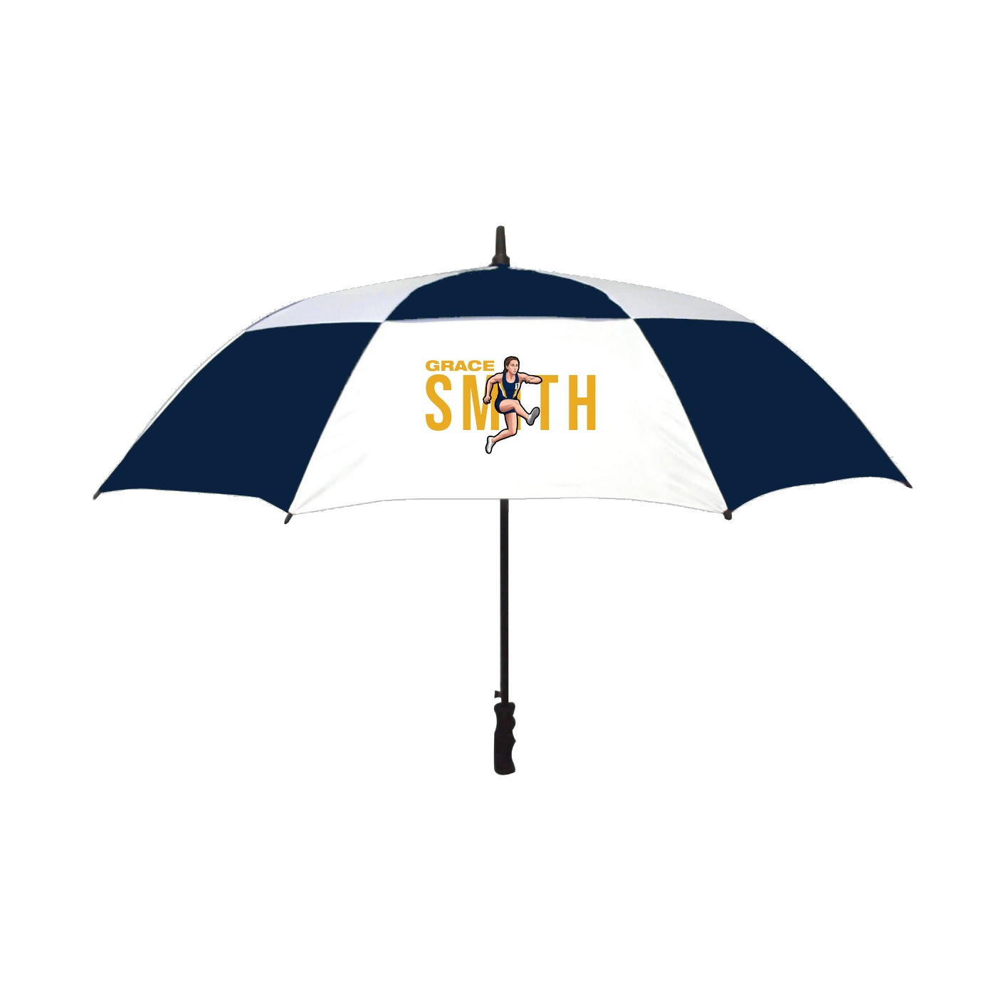 Golf Umbrella — Player Name in Navy