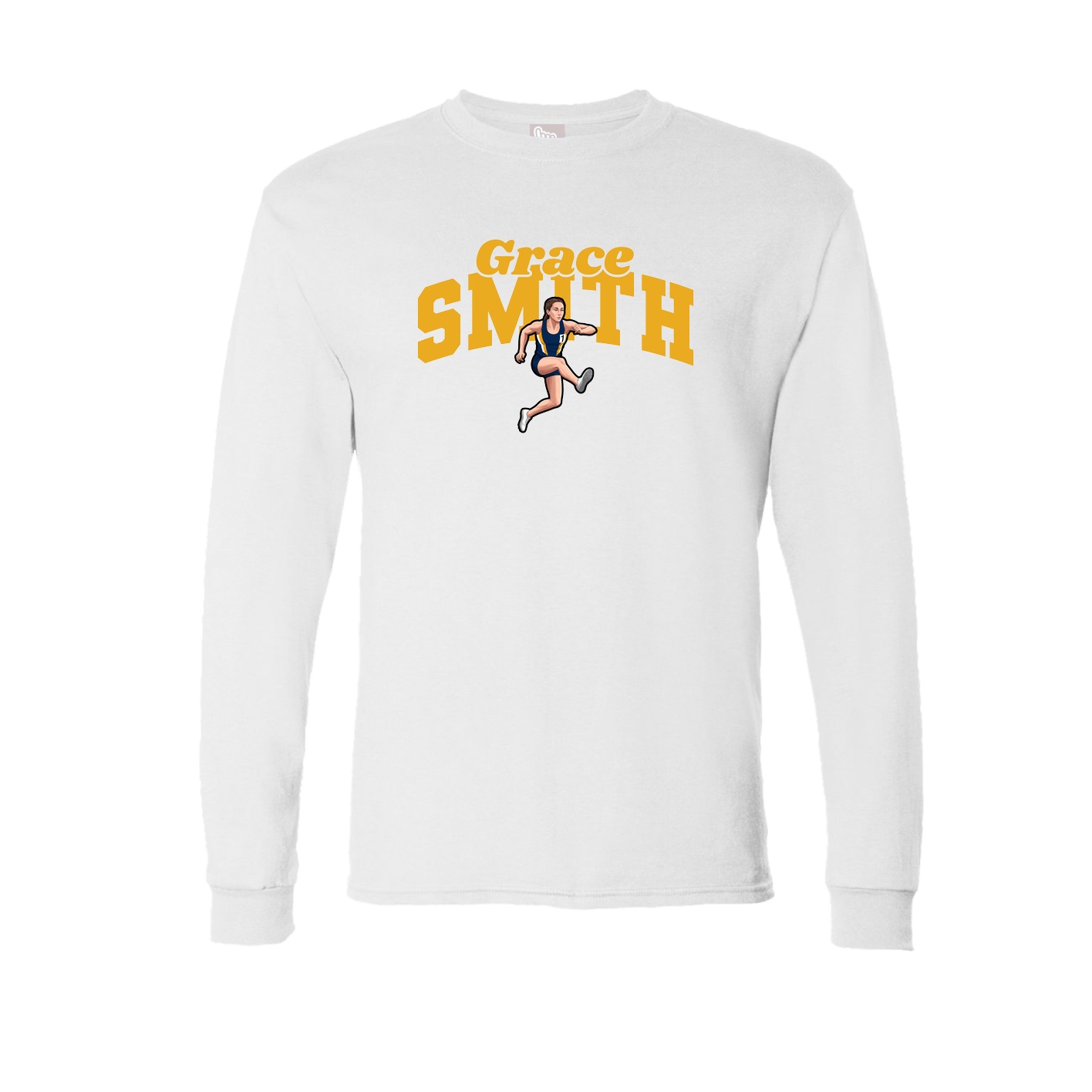 Long Sleeve Tee — Signature Arch in White