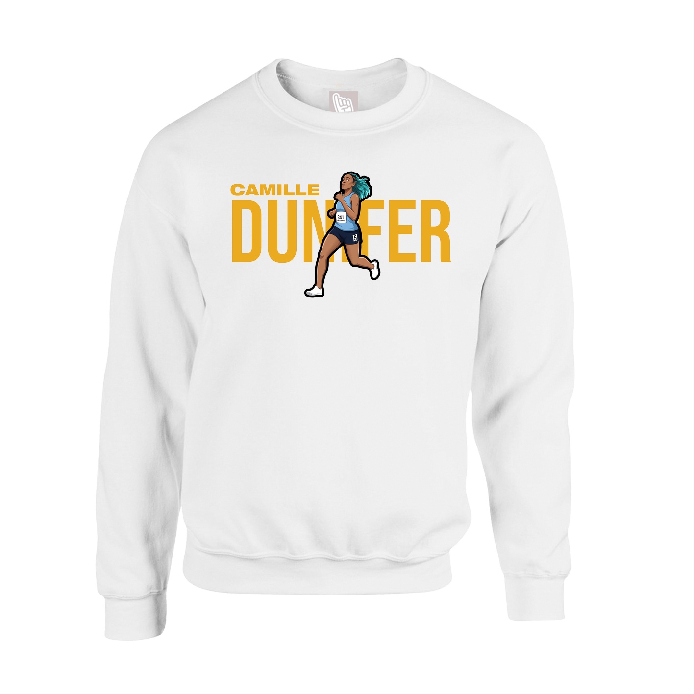 Fleece Crew — Player Name in White