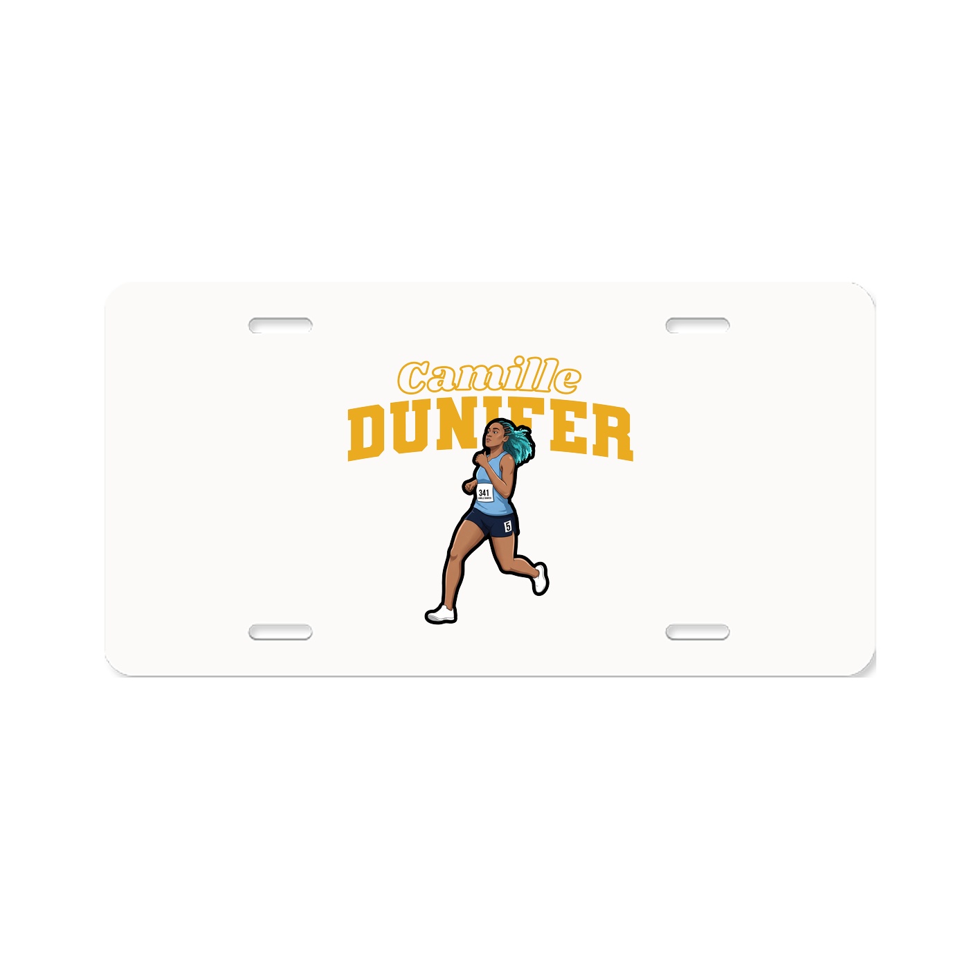 License Plate — Name Arch in Classic
