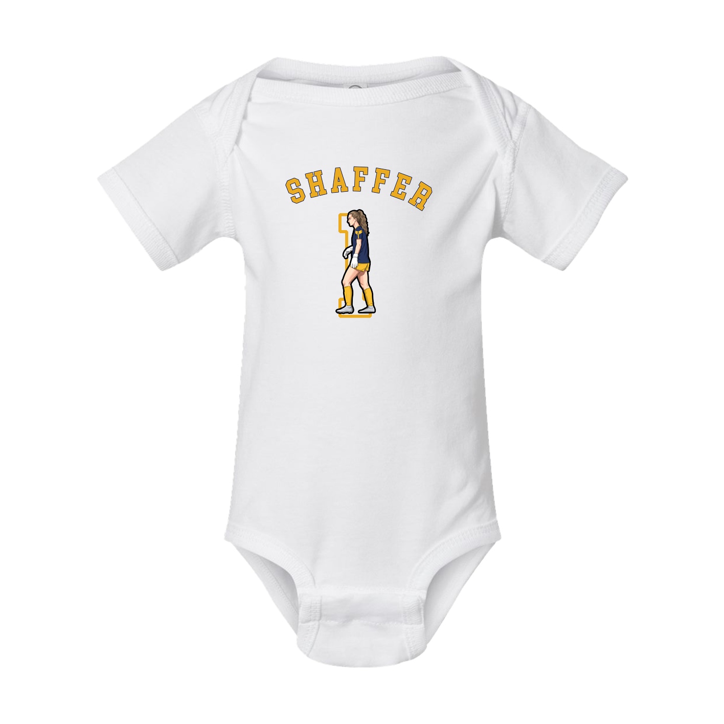 Baby Onesie — Shirsey Arch in White