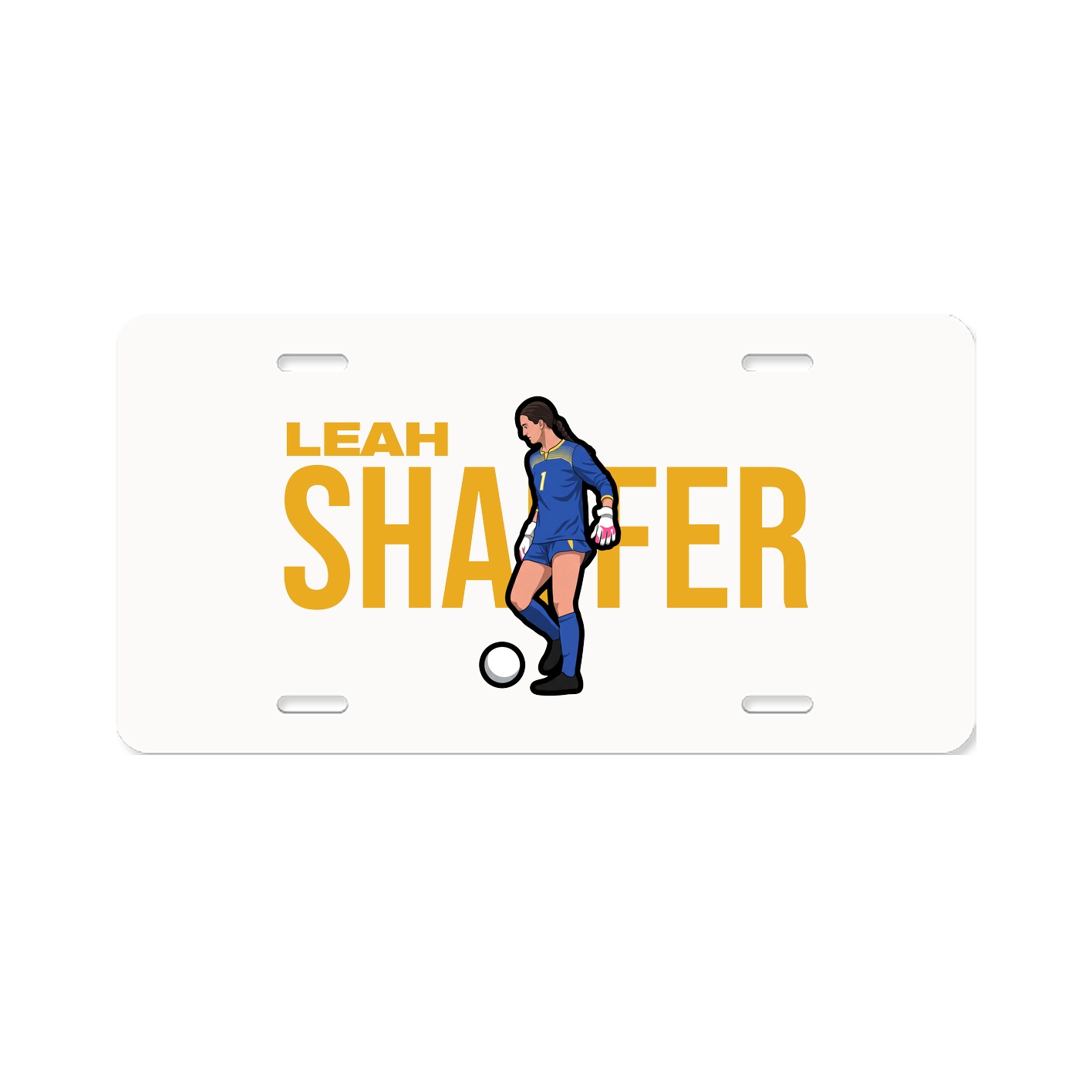 License Plate — Player Name in Classic