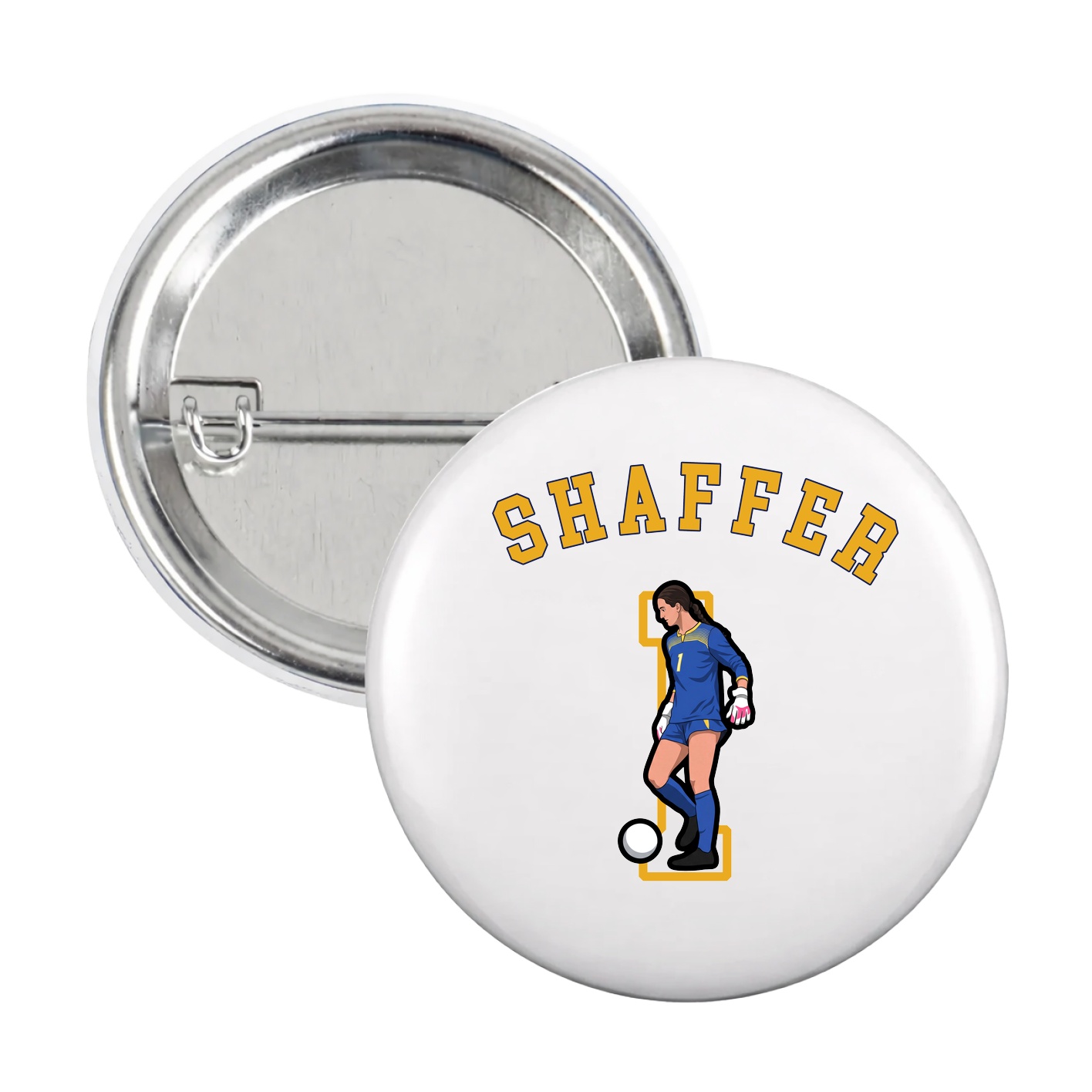 Game Day Button — Shirsey Arch in White