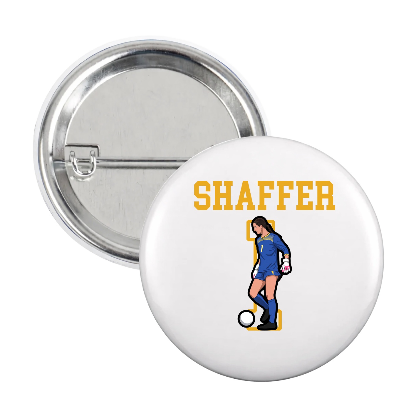 Game Day Button — Shirsey in White