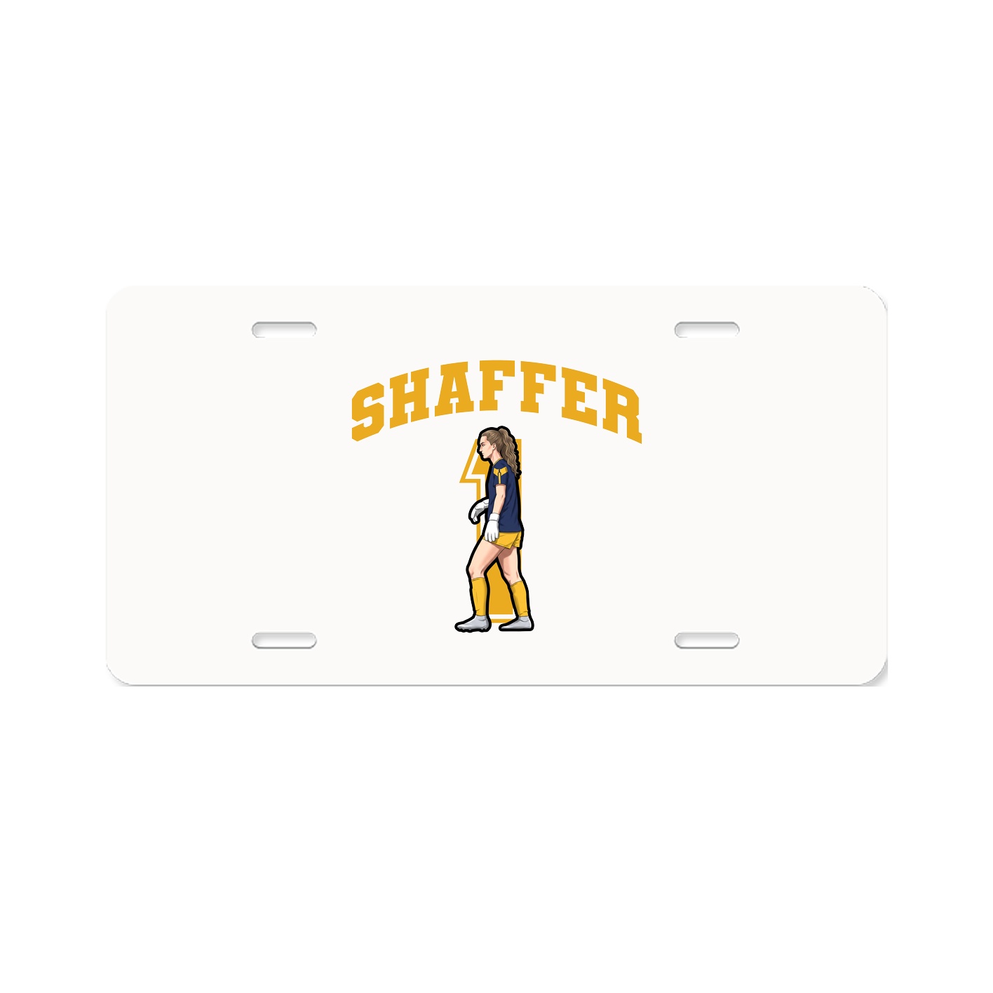 License Plate — Number in Classic