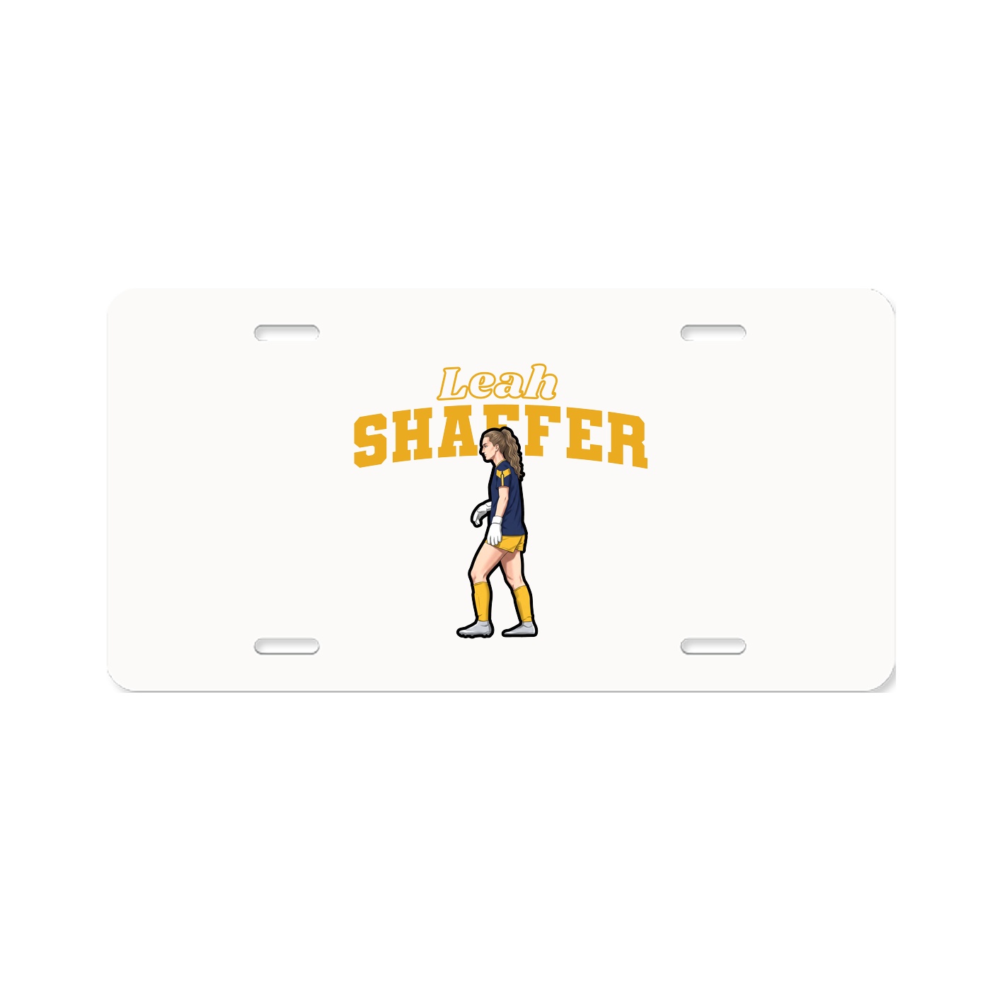 License Plate — Name Arch in Classic