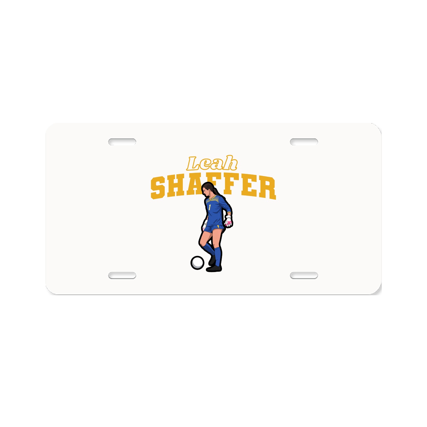 License Plate — Name Arch in Classic