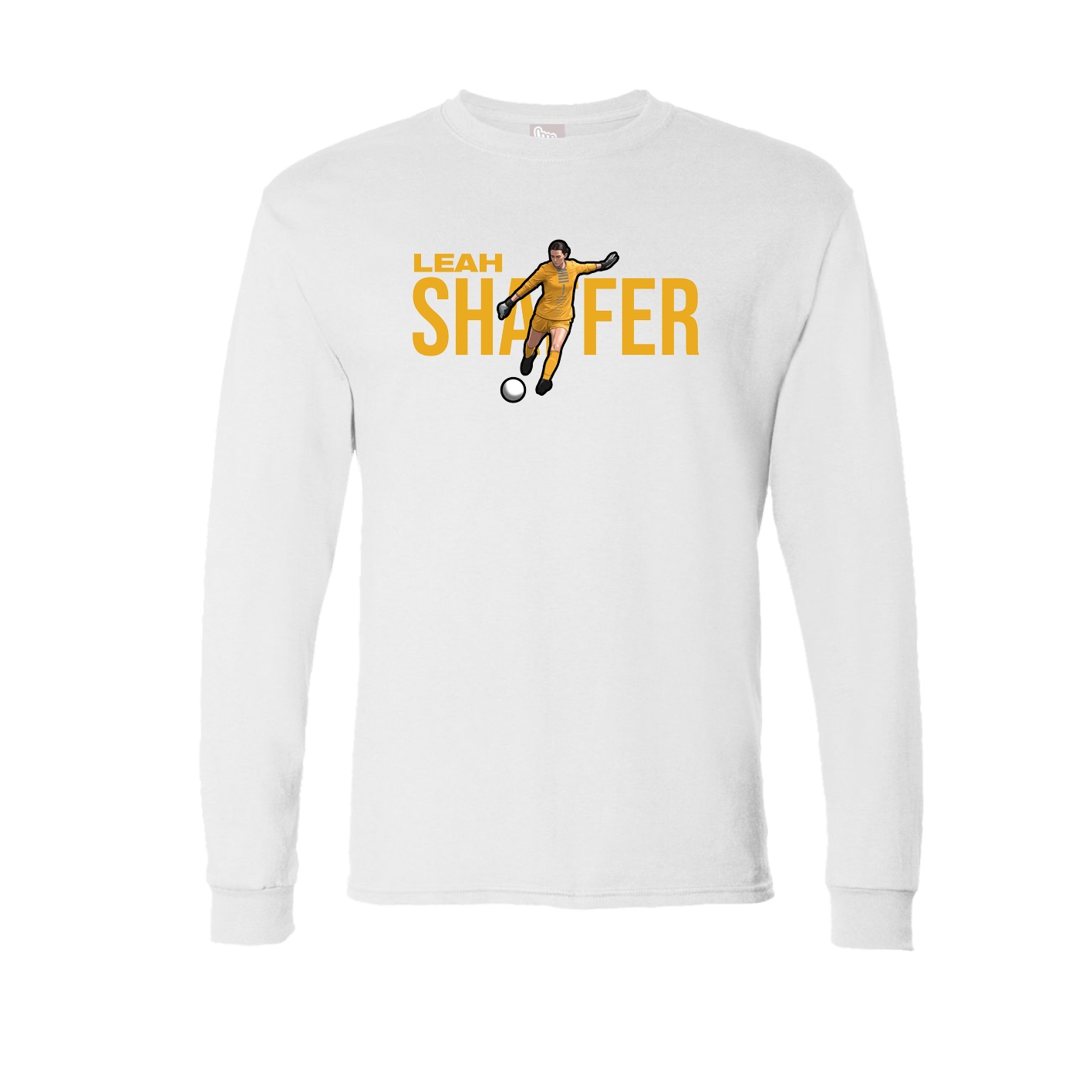 Long Sleeve Tee — Player Name in White