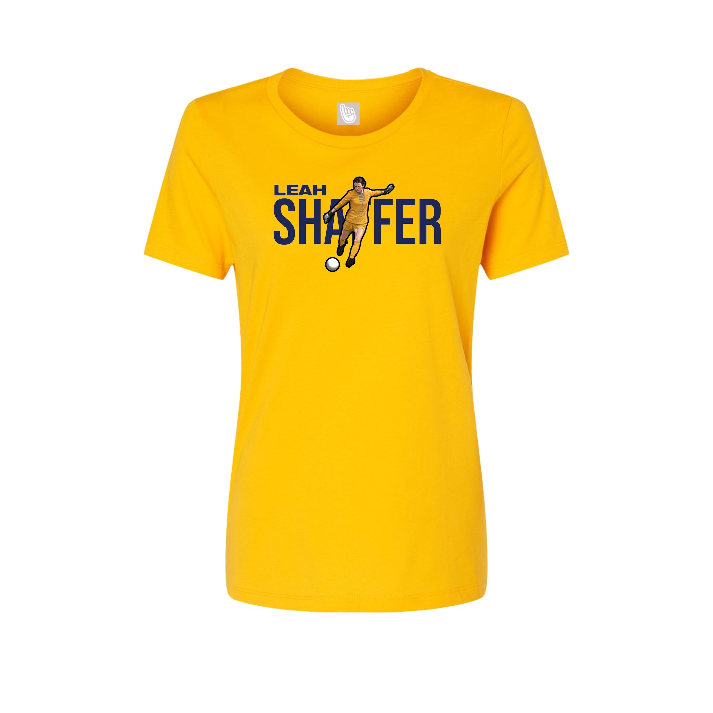 Fitted Women's Tee — Player Name in Gold