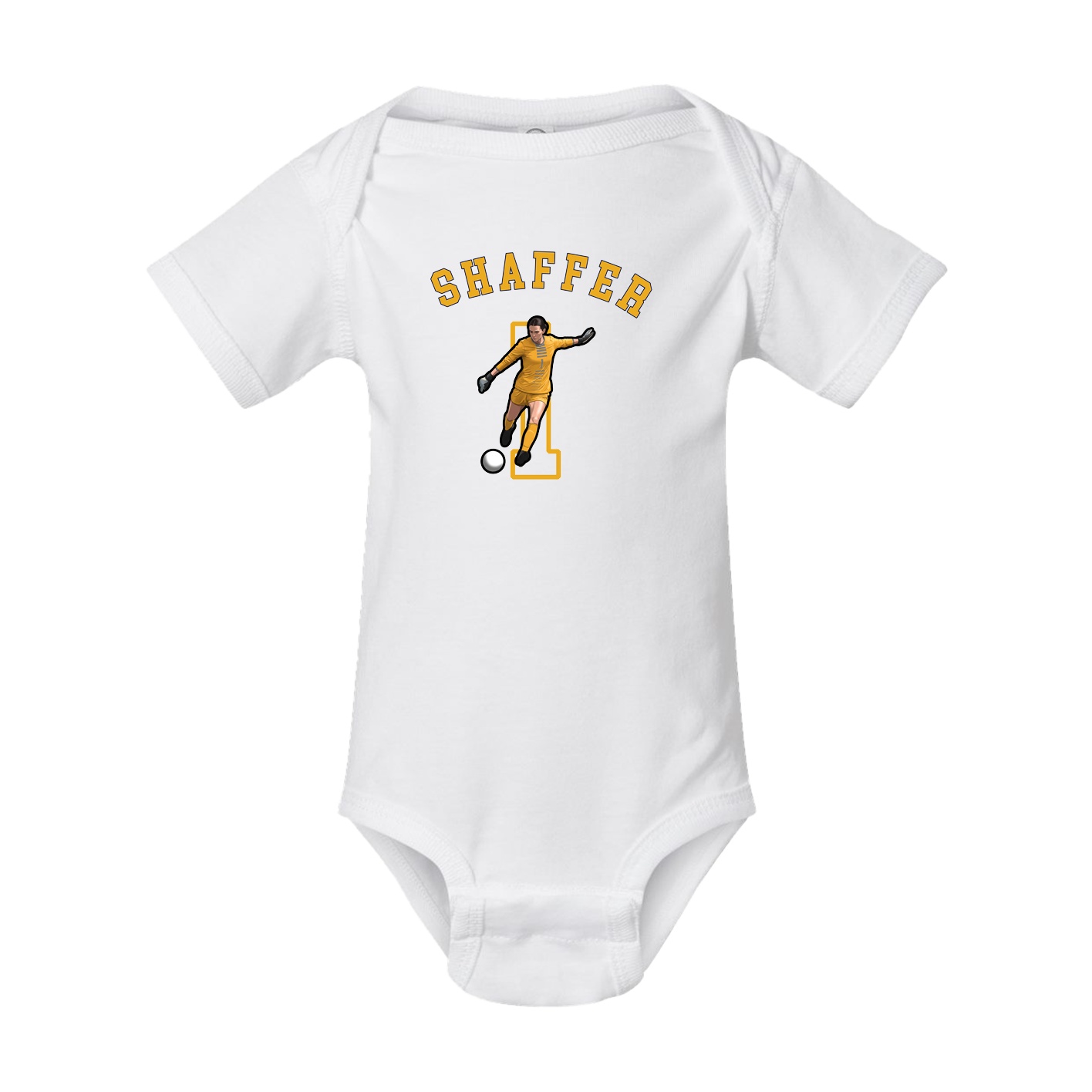 Baby Onesie — Shirsey Arch in White