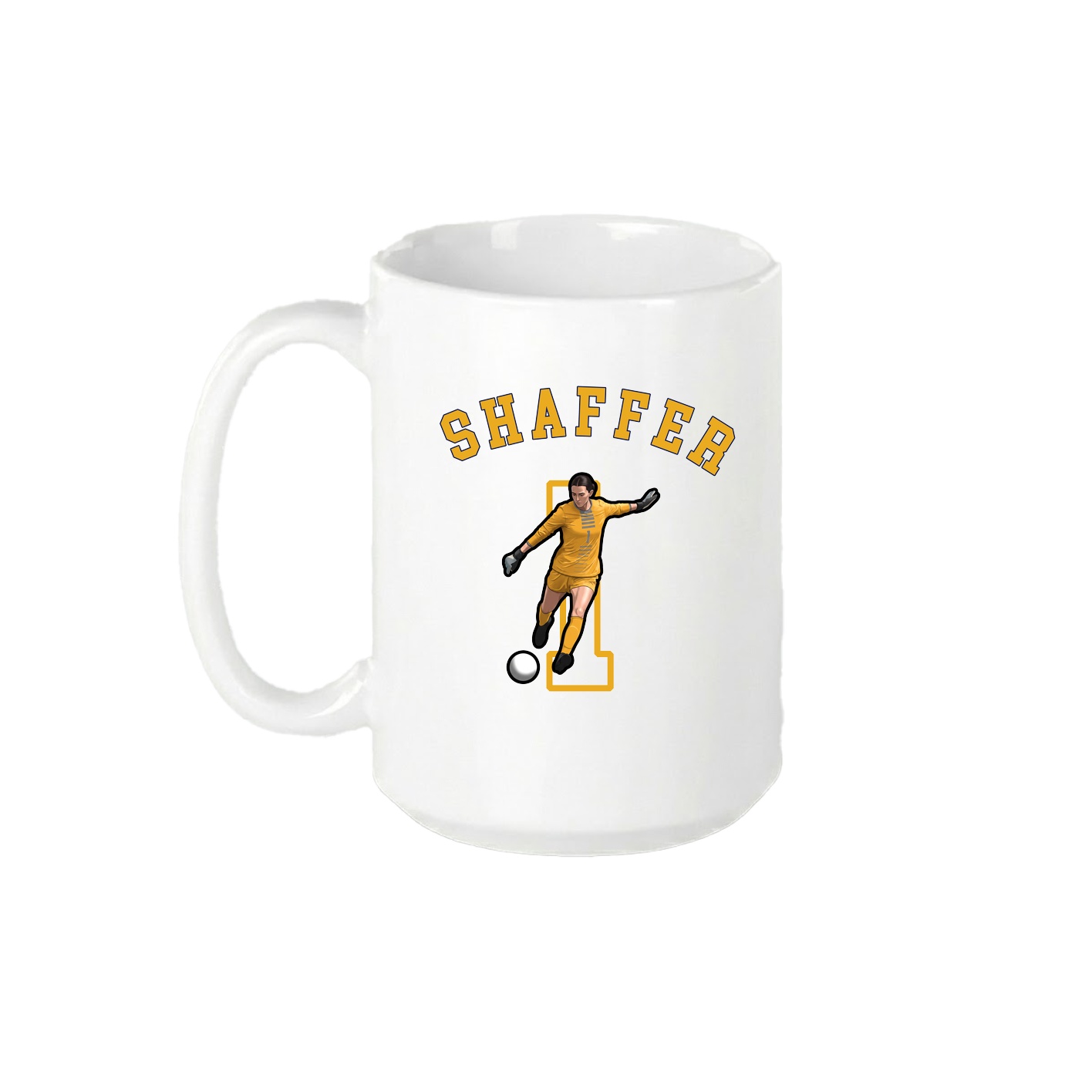 15oz Coffee Mug — Shirsey Arch in White