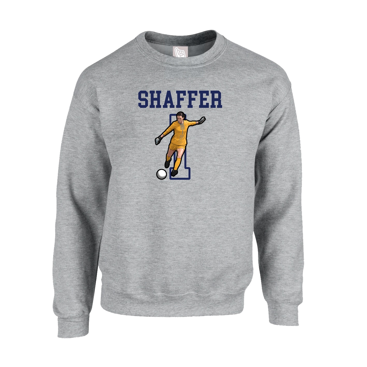 Fleece Crew — Shirsey in Grey