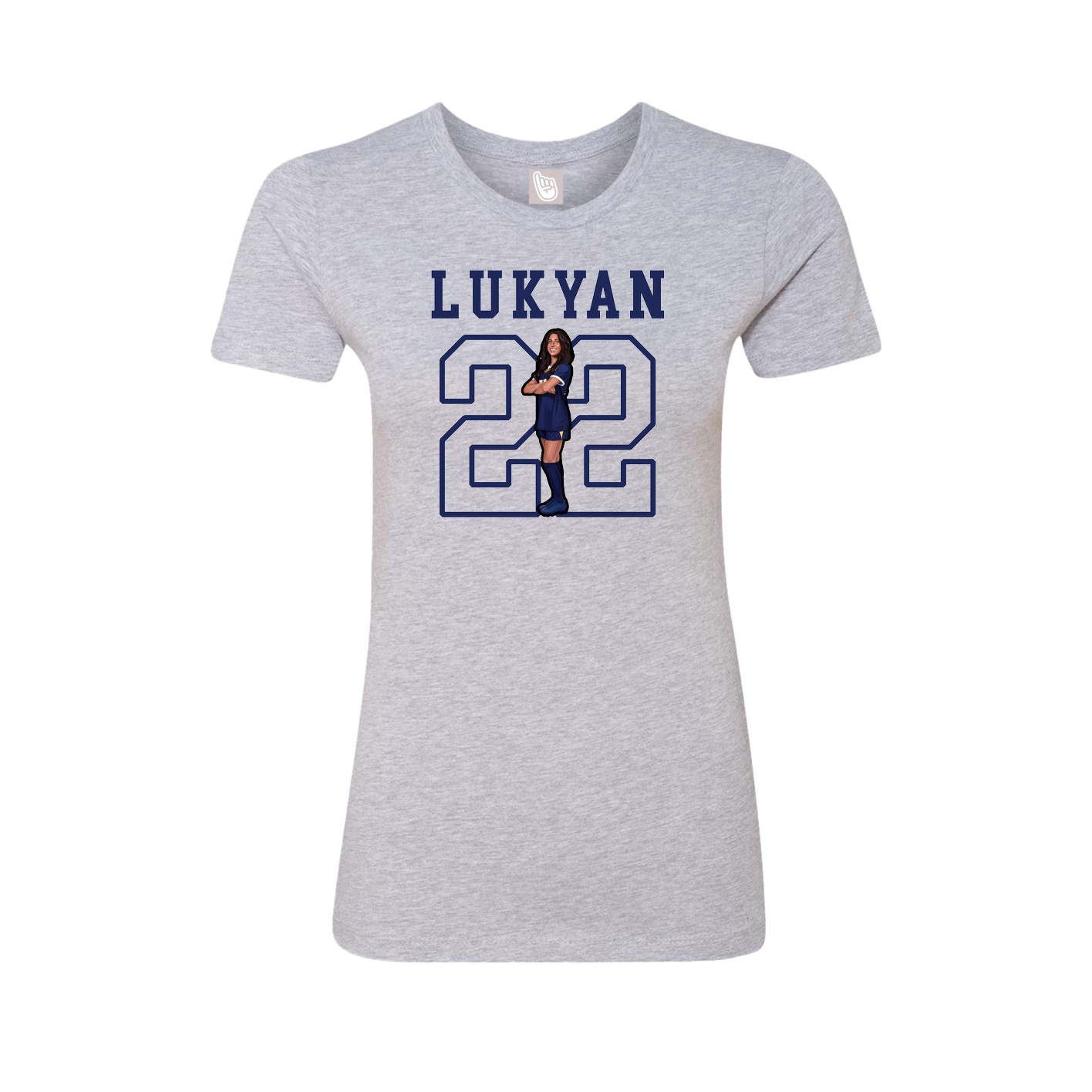 Fitted Women's Tee — Shirsey in Grey