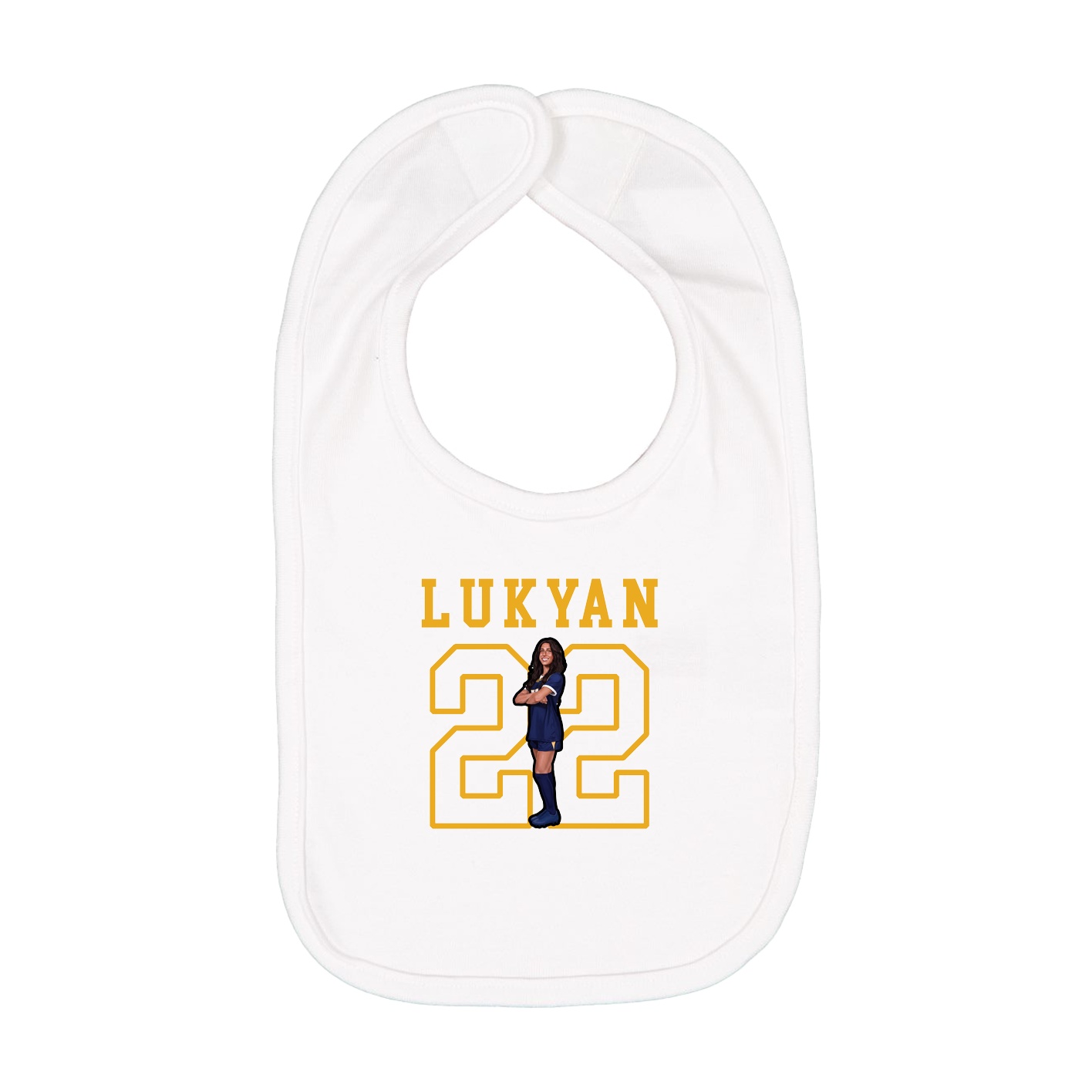 Infant Bib — Shirsey in White