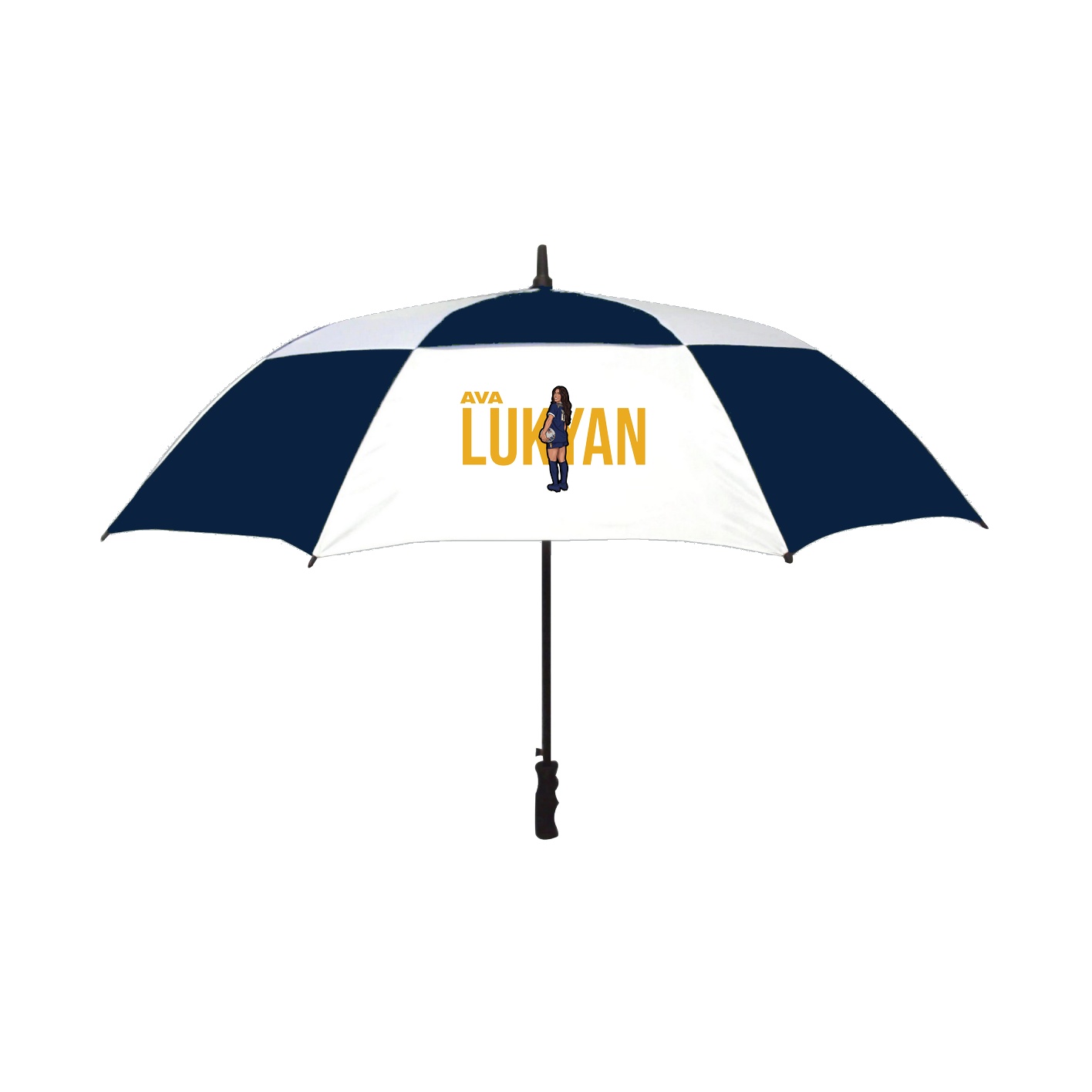 Golf Umbrella — Player Name in Navy