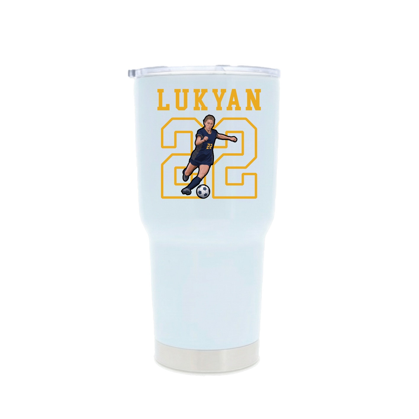 30oz Stainless Steel Tumbler — Shirsey in White