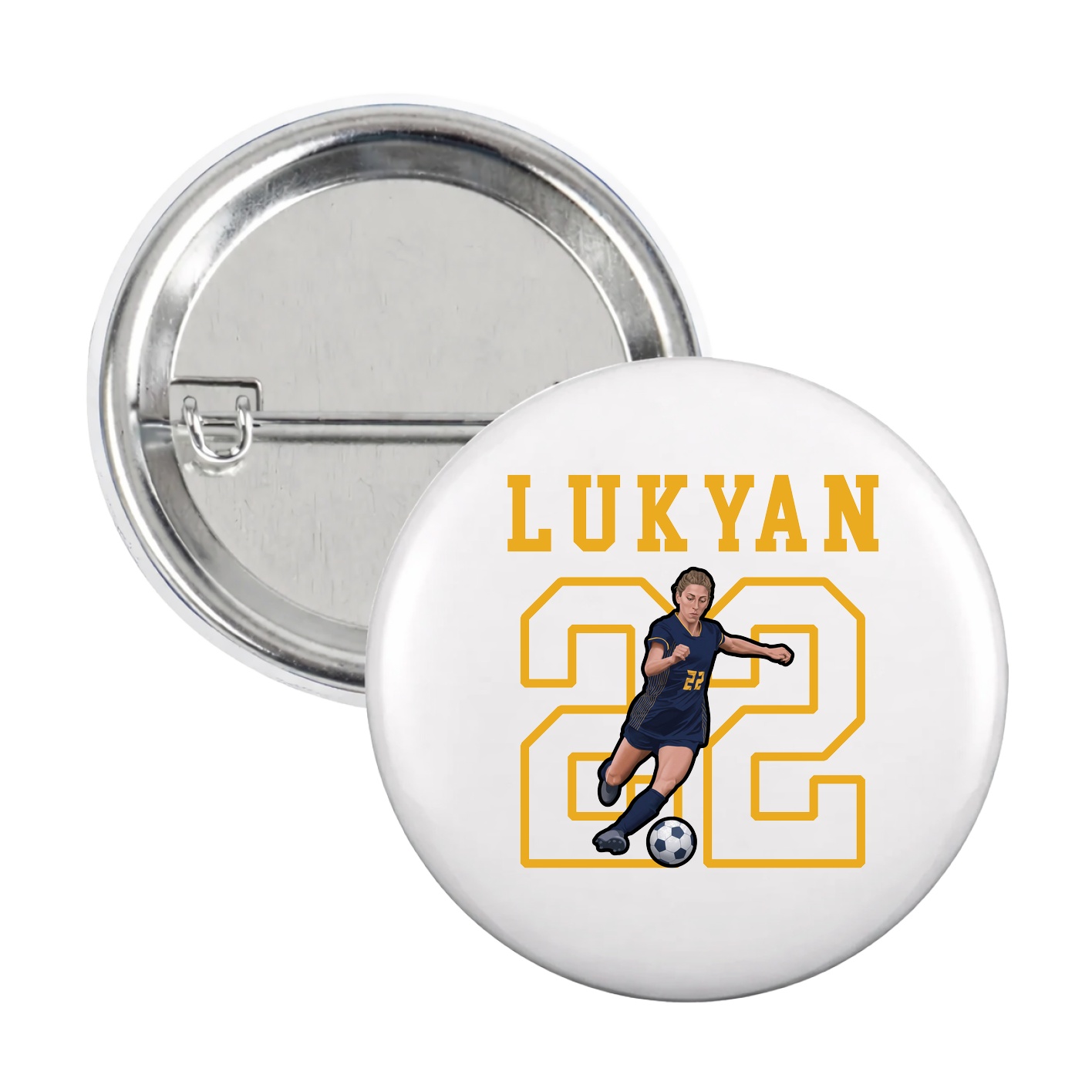 Game Day Button — Shirsey in White