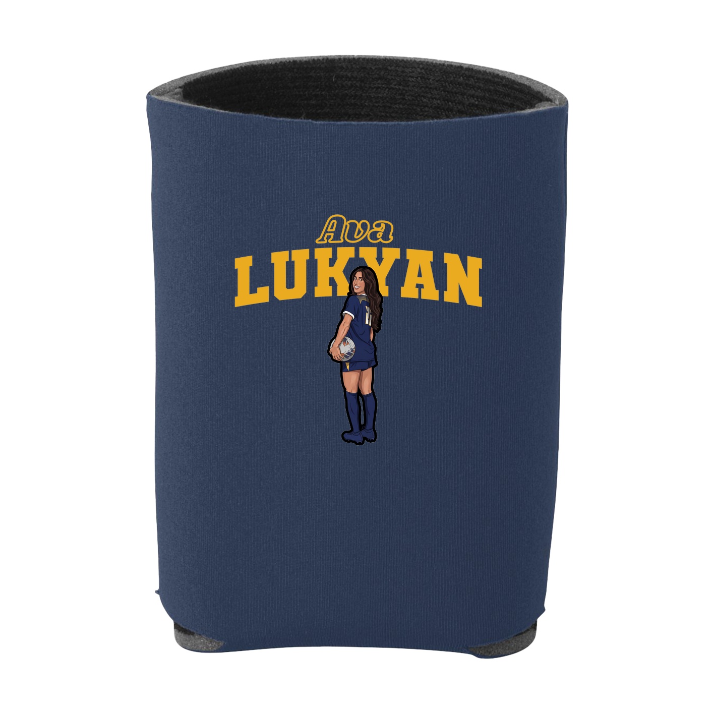 Can Holder — Name Arch in Navy
