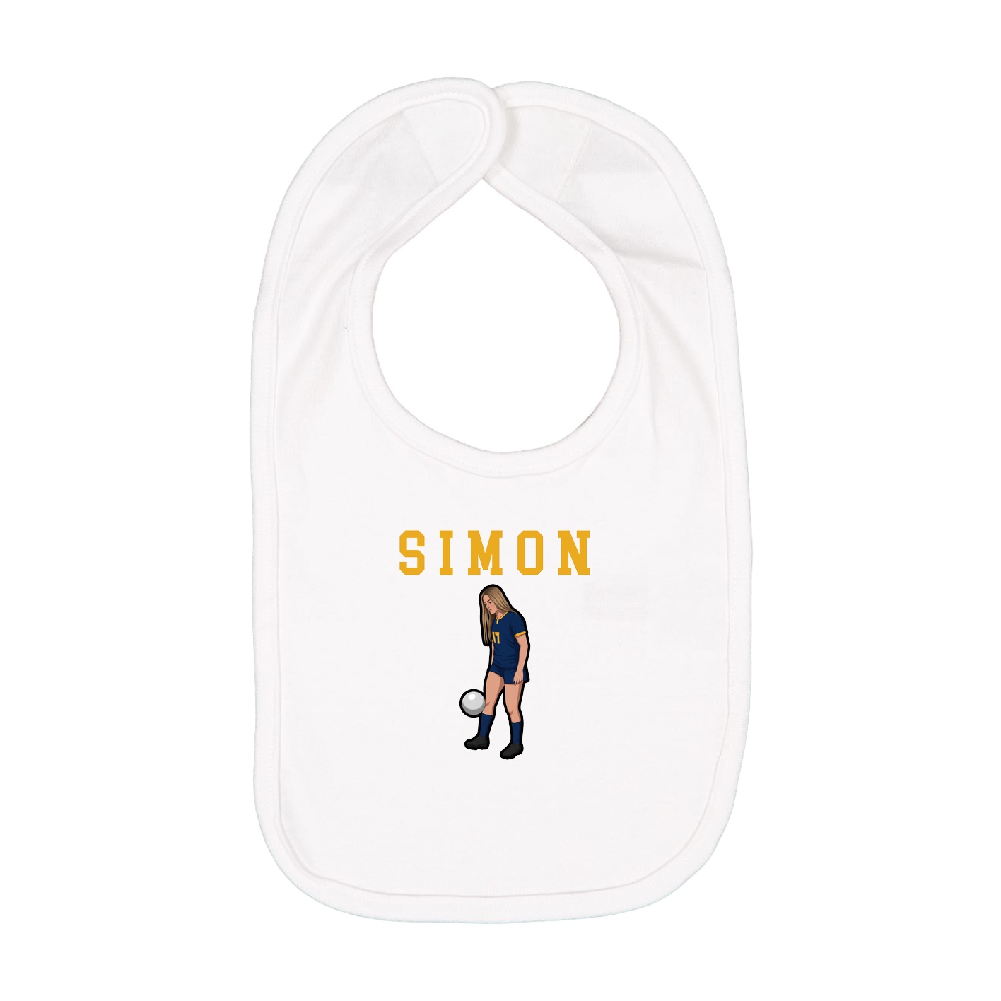 Infant Bib — Shirsey in White