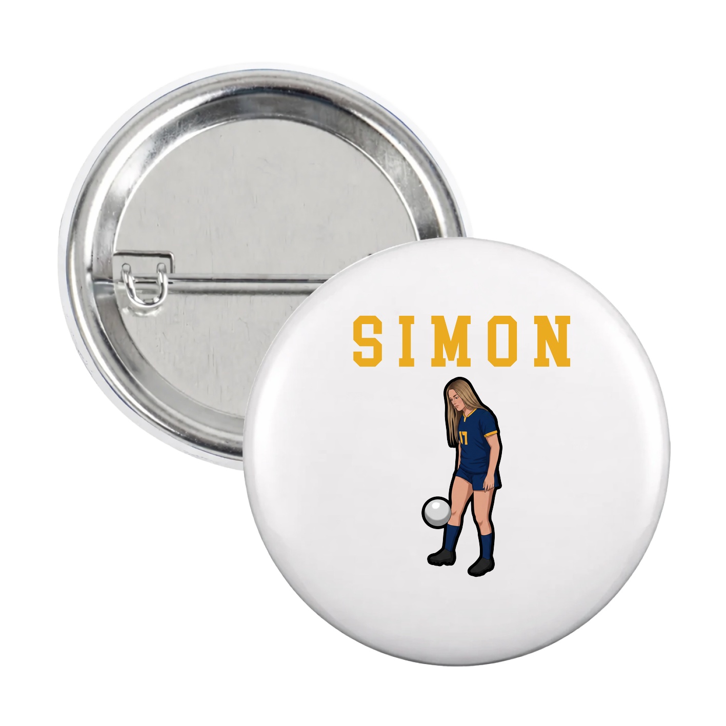 Game Day Button — Shirsey in White