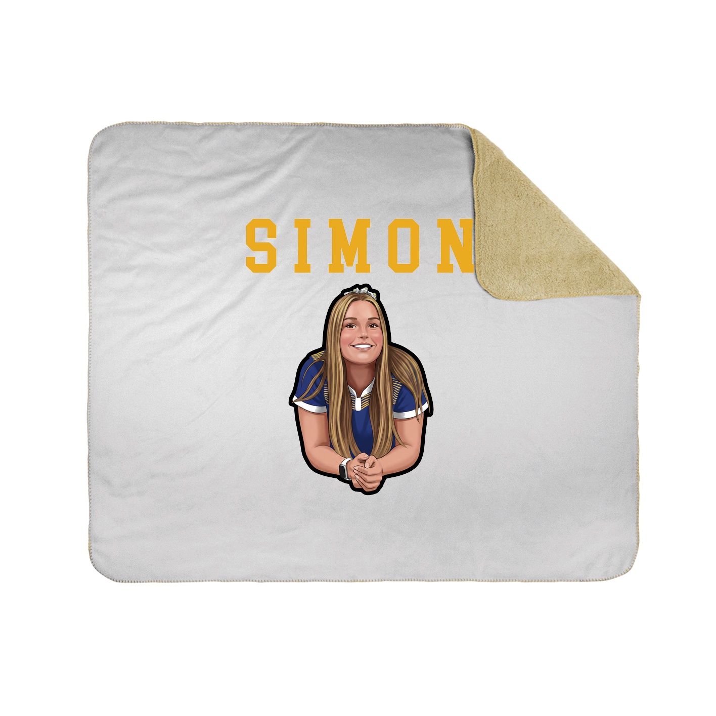 Throw Blanket — Shirsey in White