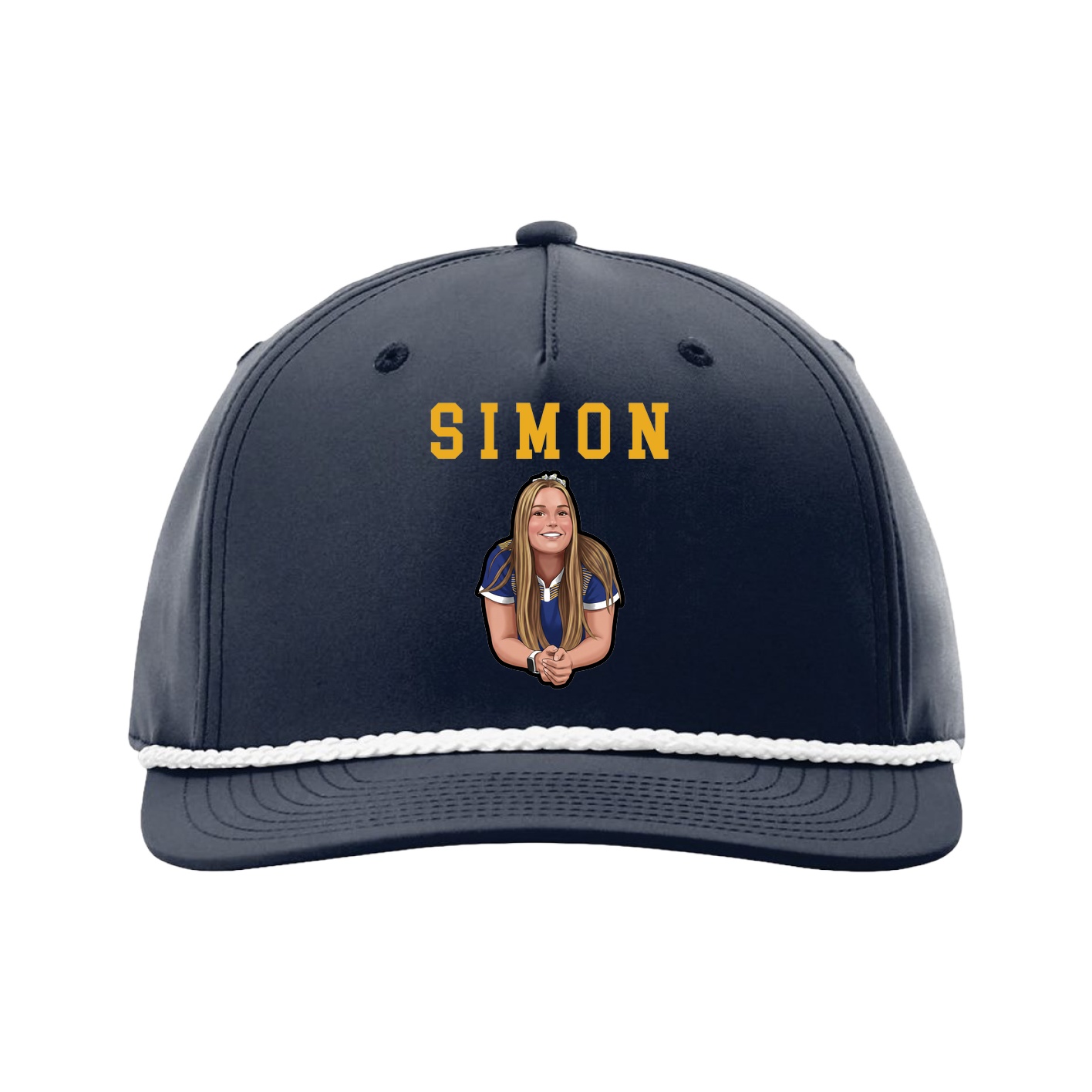 Five-Panel Classic Rope Cap — Shirsey in Navy