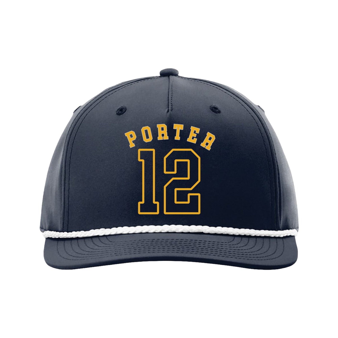 Five-Panel Classic Rope Cap — Shirsey Arch in Navy
