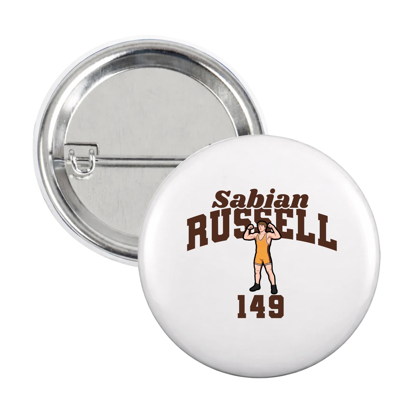 Game Day Button — Signature Arch in White