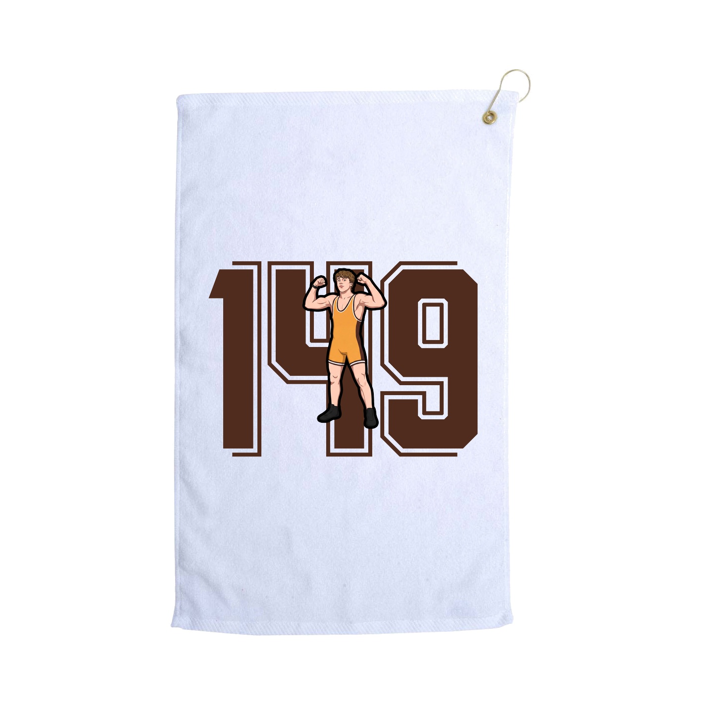 Golf Towel — Number in White