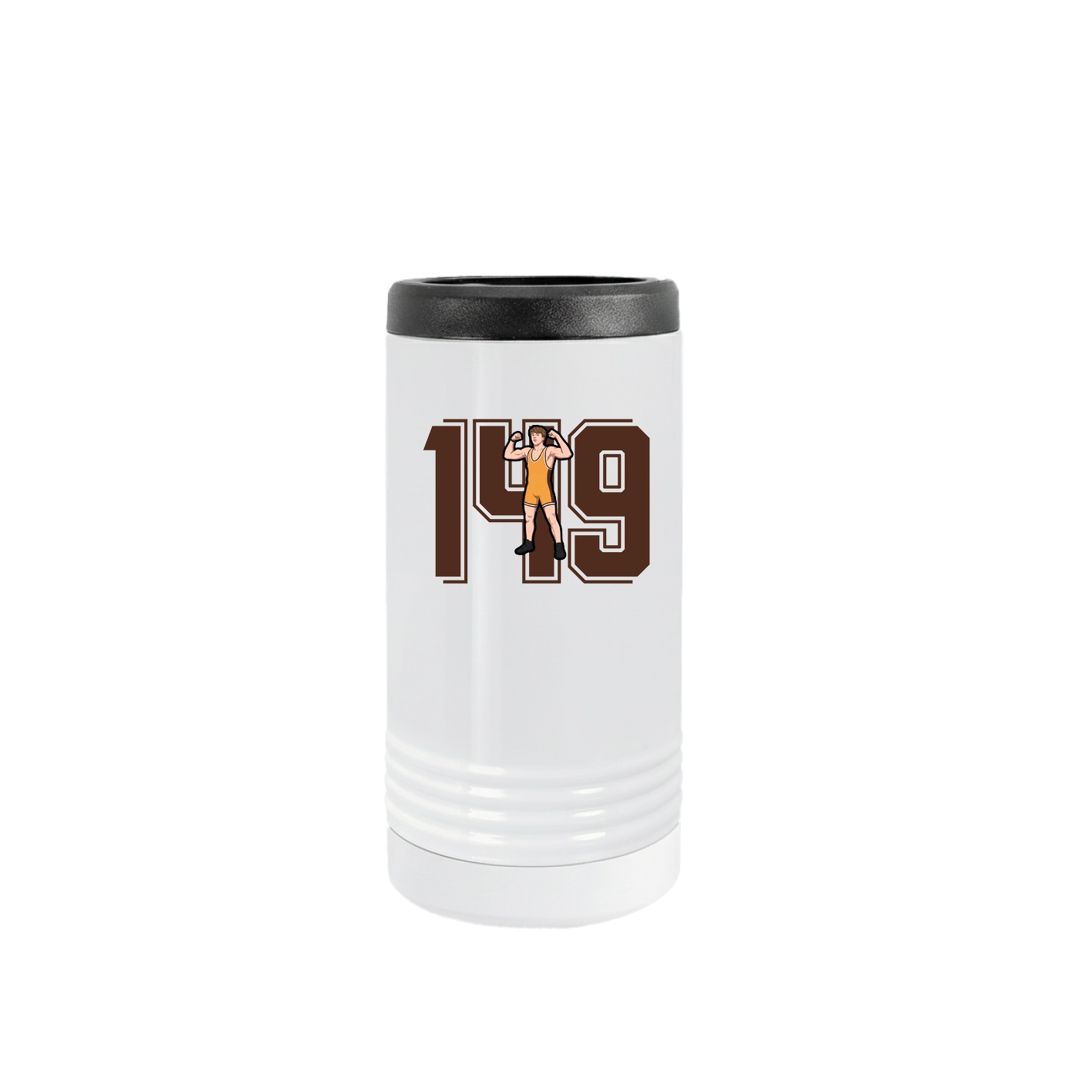 Slim Beverage Holder — Number in White