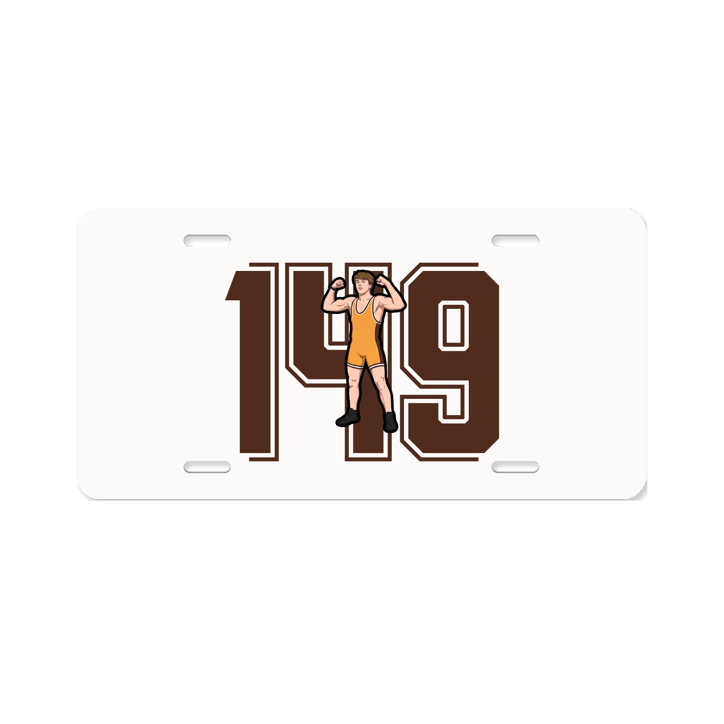 License Plate — Number in Classic