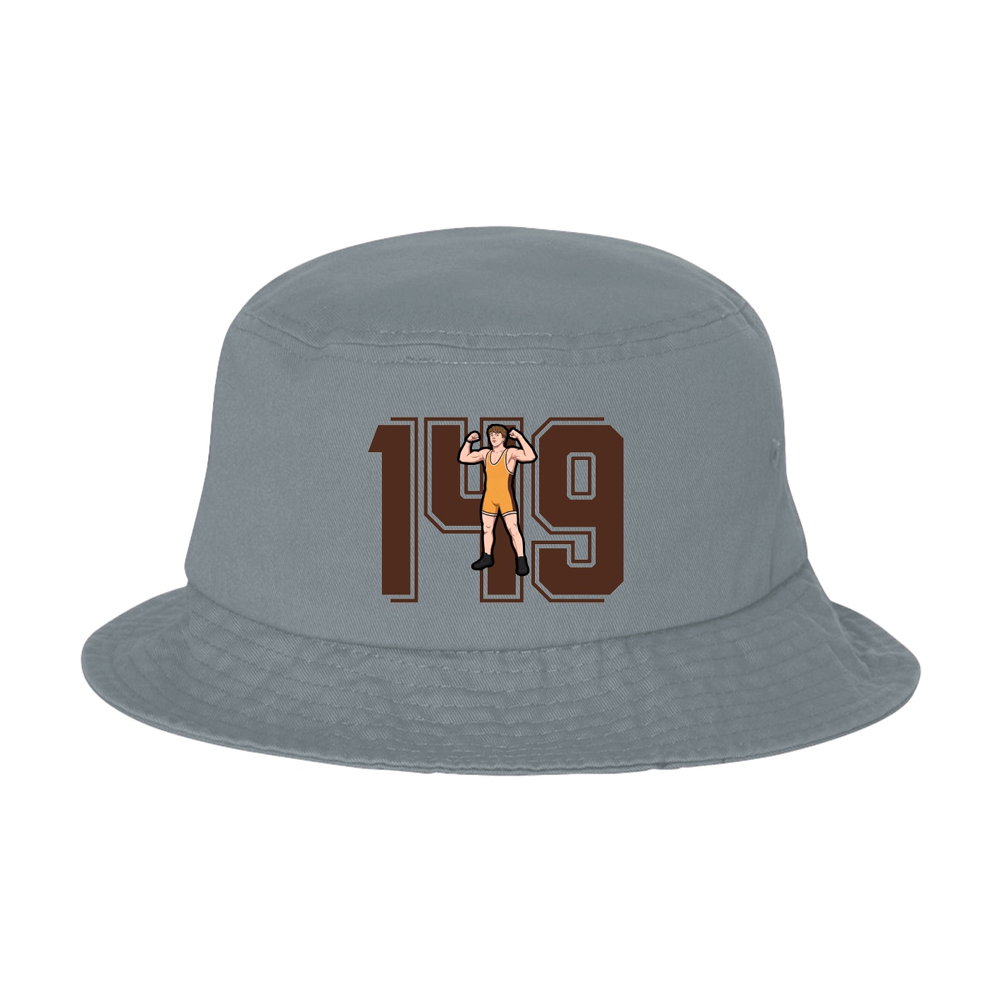 Bucket Cap — Number in Grey