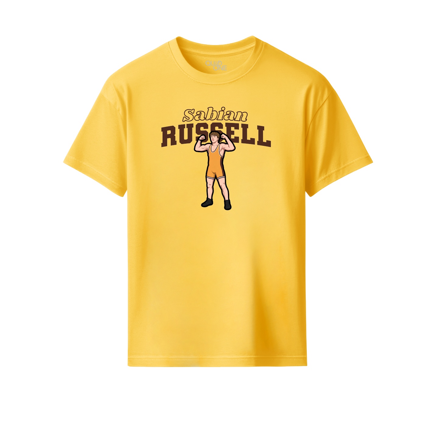 Youth Tee — Name Arch in Yellow