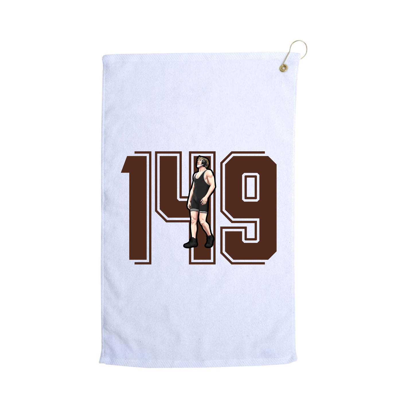 Golf Towel — Number in White