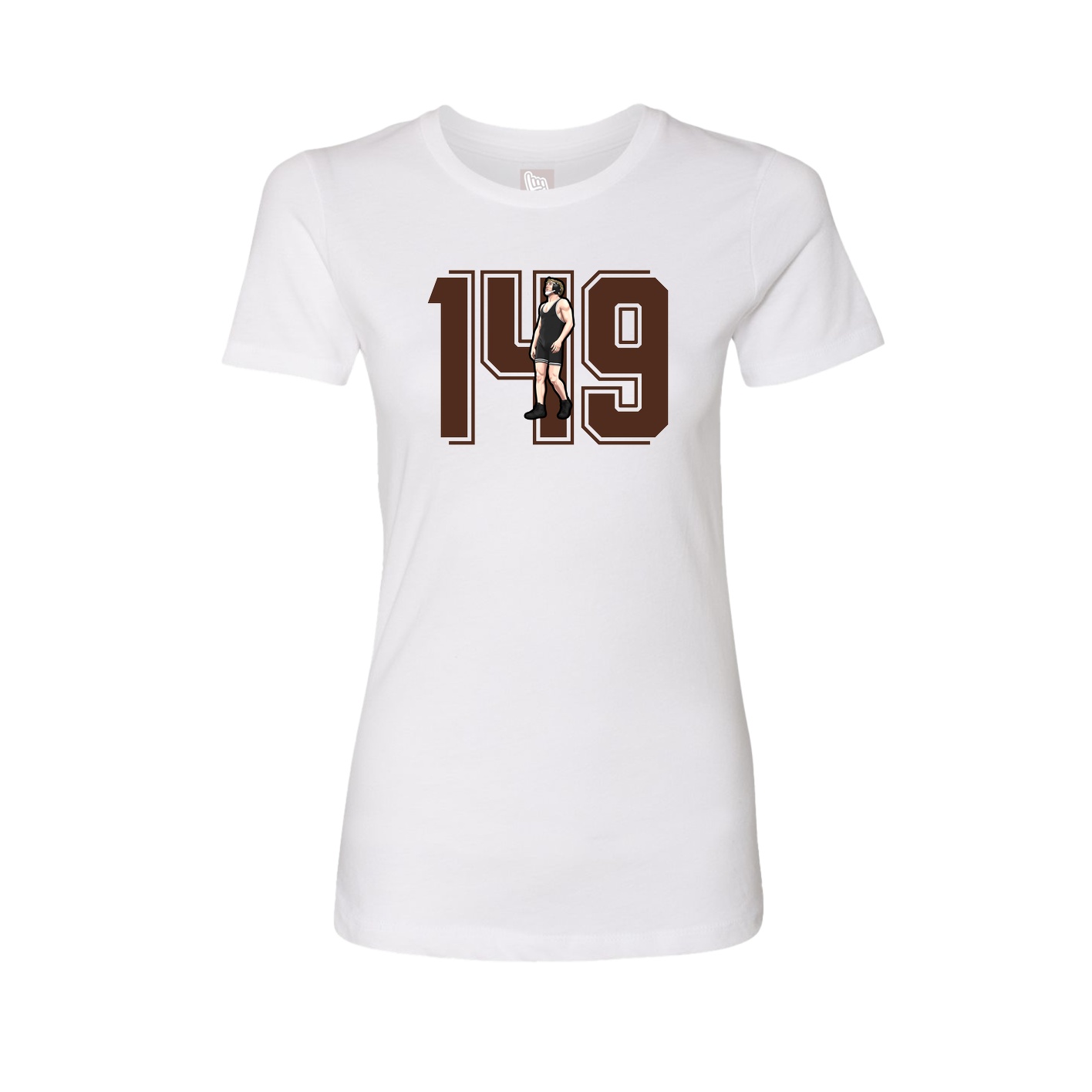 Womens Tee — Number in White