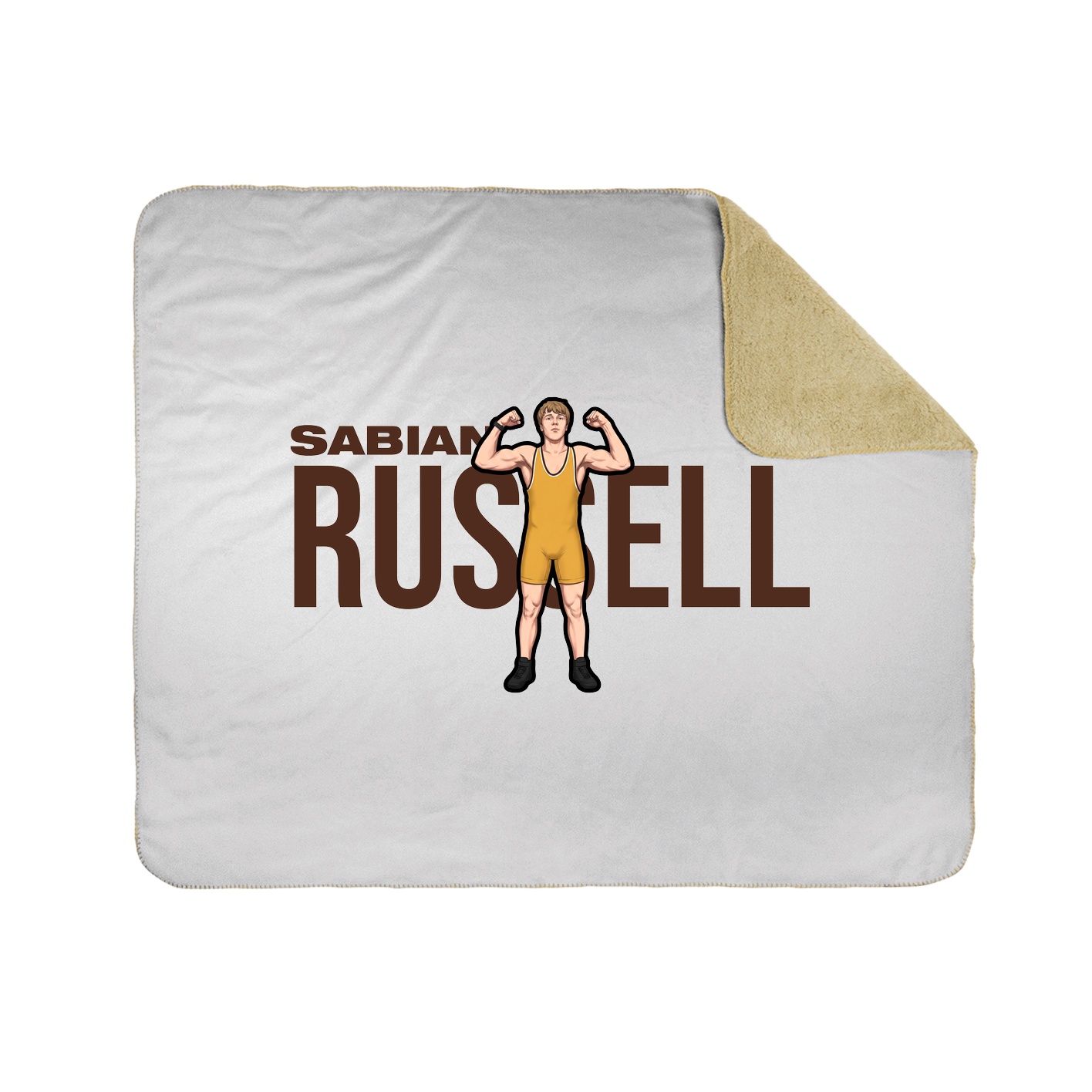 Throw Blanket — Player Name in White