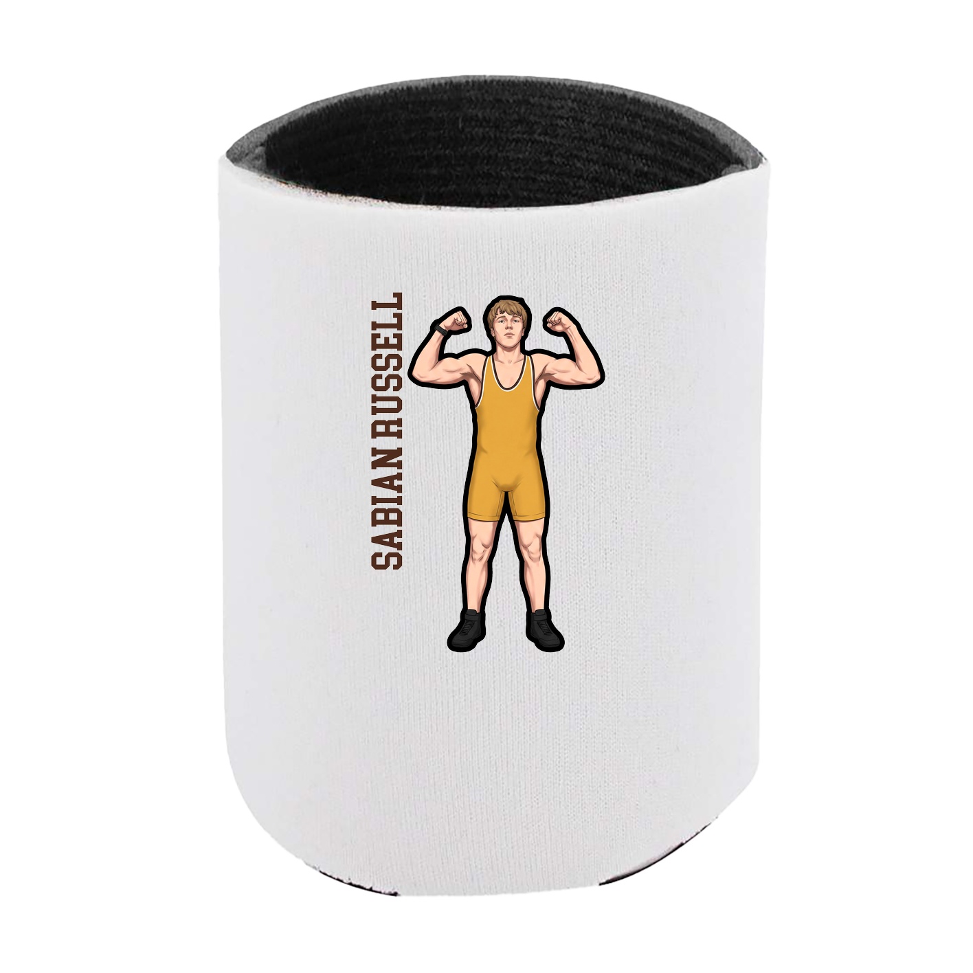 Can Holder — Name Vertical in White