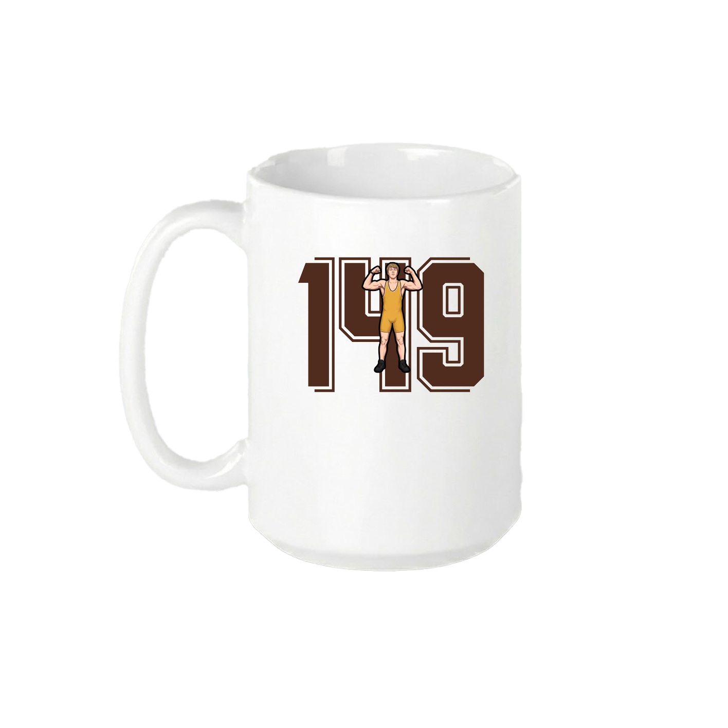 15oz Coffee Mug — Number in White