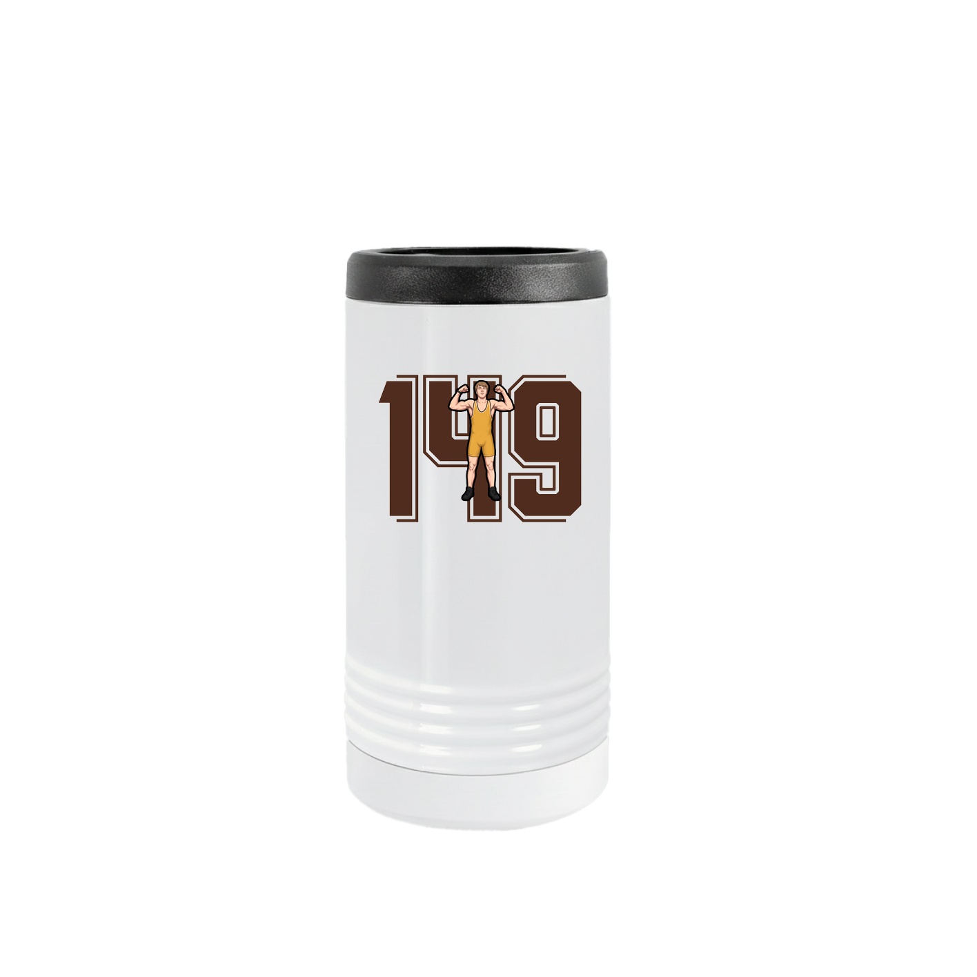 Slim Beverage Holder — Number in White