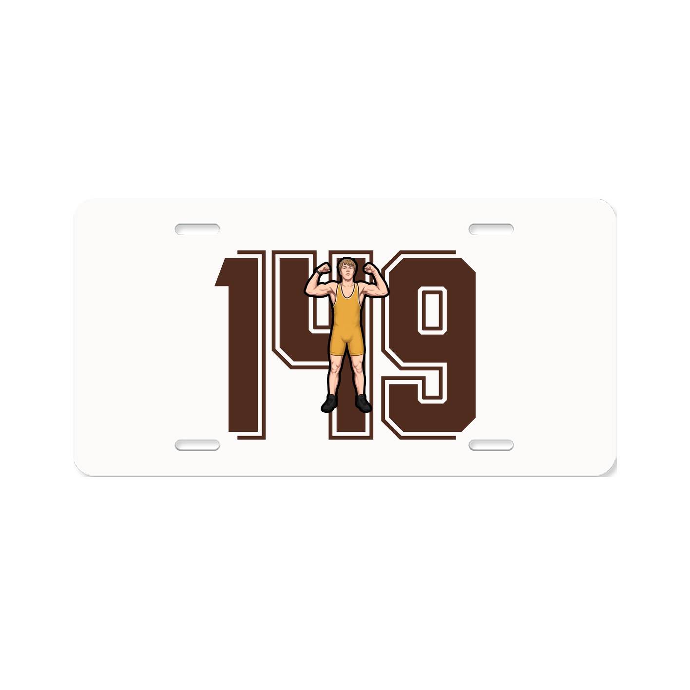 License Plate — Number in Classic
